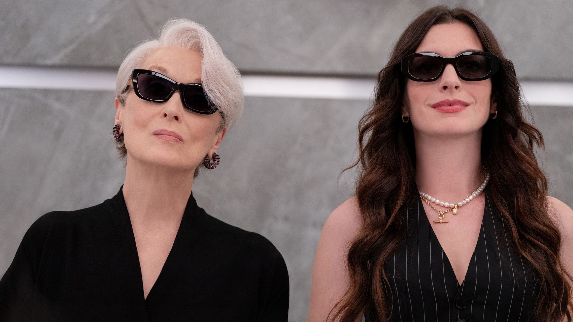 Miranda Priestly (Meryl Streep) y Andie Sachs (Anne Hathaway) en ' THE DEVIL WEARS PRADA 2. Photo by Macall Polay. © 2025 20th Century Studios. All Rights Reserved.