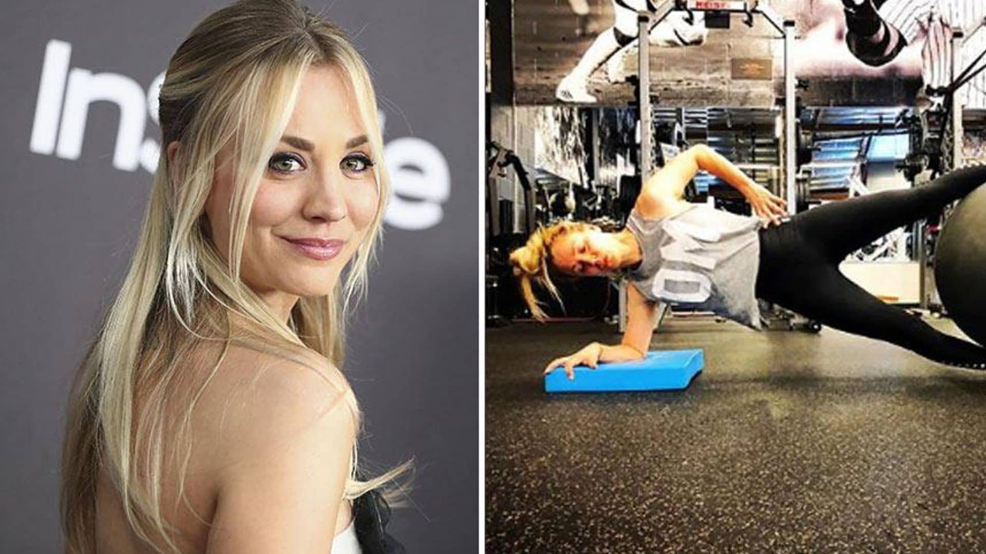 Kaley Cuoco y sus curiosas terapias para recuperarse del gym