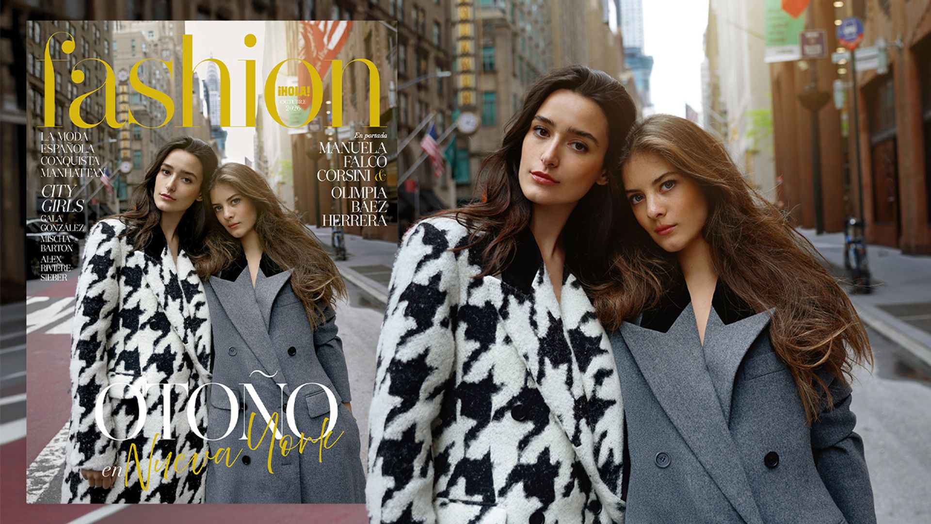 Olimpia Báez y Manuela Falcó, portada de FASHION octubre