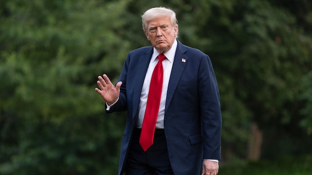 Donald Trump, presidente de los Estados Unidos, en la Casa Blanca