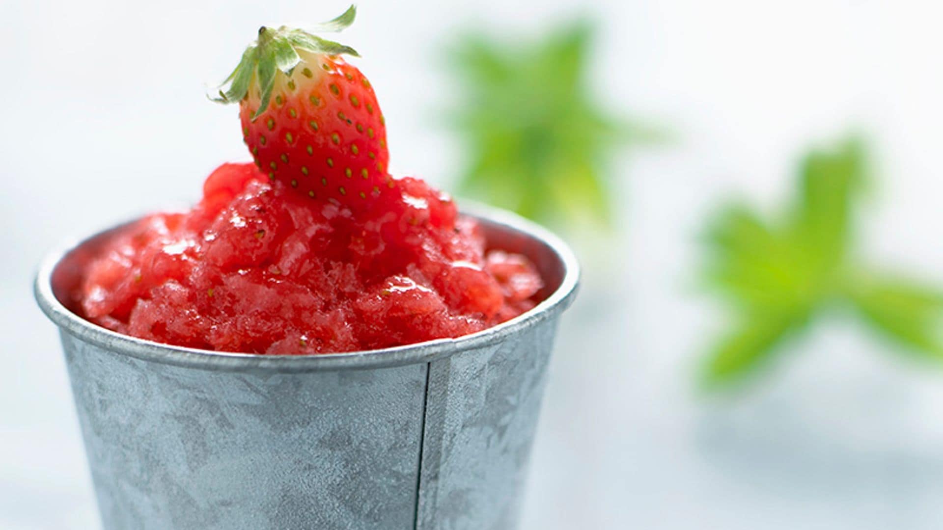 Espuma de fresas