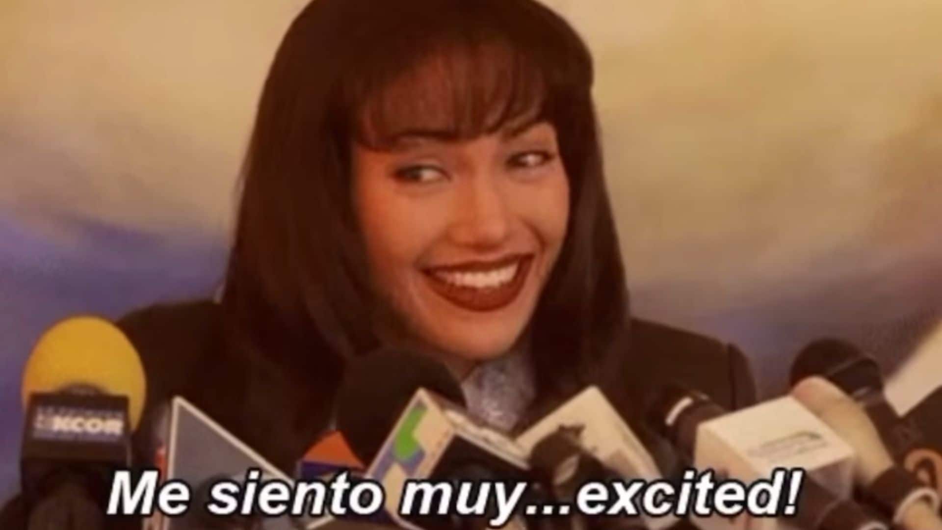 Jennifer Lopez como Selena Quintanilla en la película homónima.