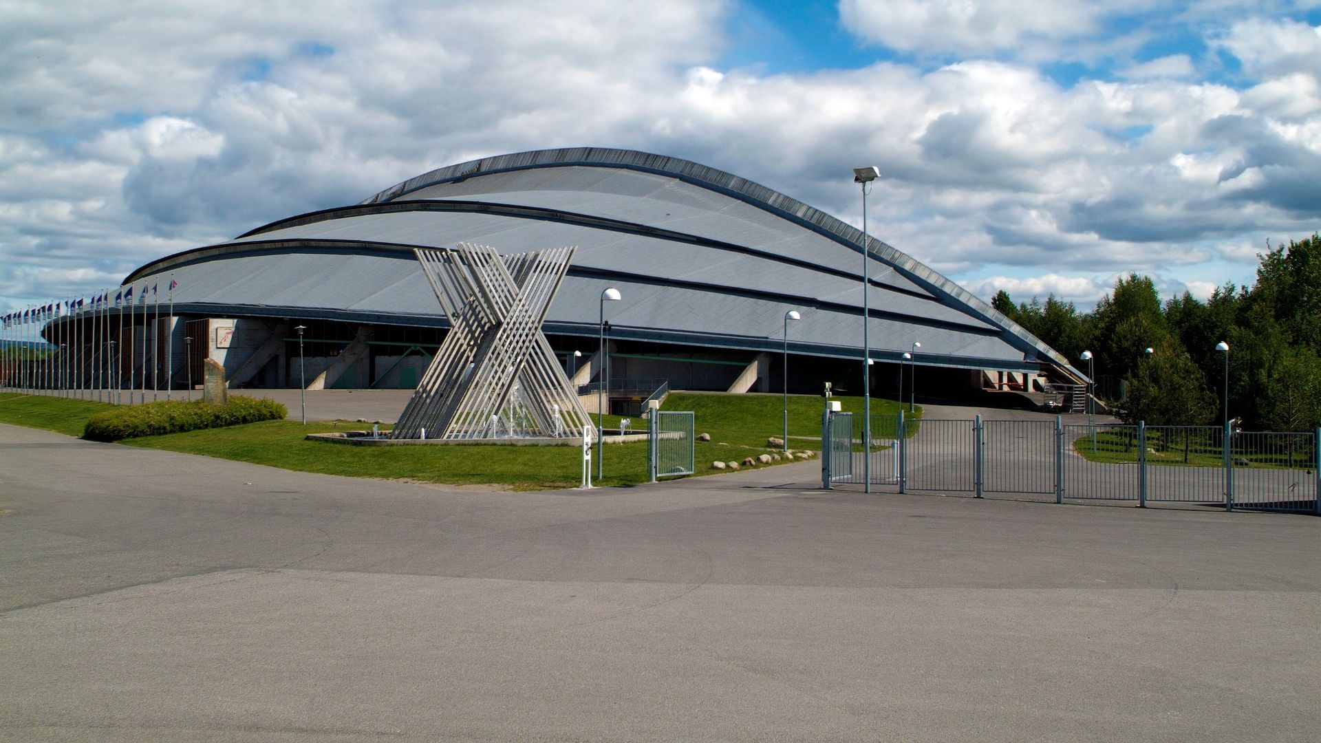 Hamar, museo Vikingskipet pabellón construido para los Juegos Olímpicos de 1994