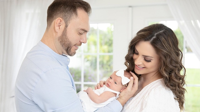 michelle galv n welcomes her daughter megan