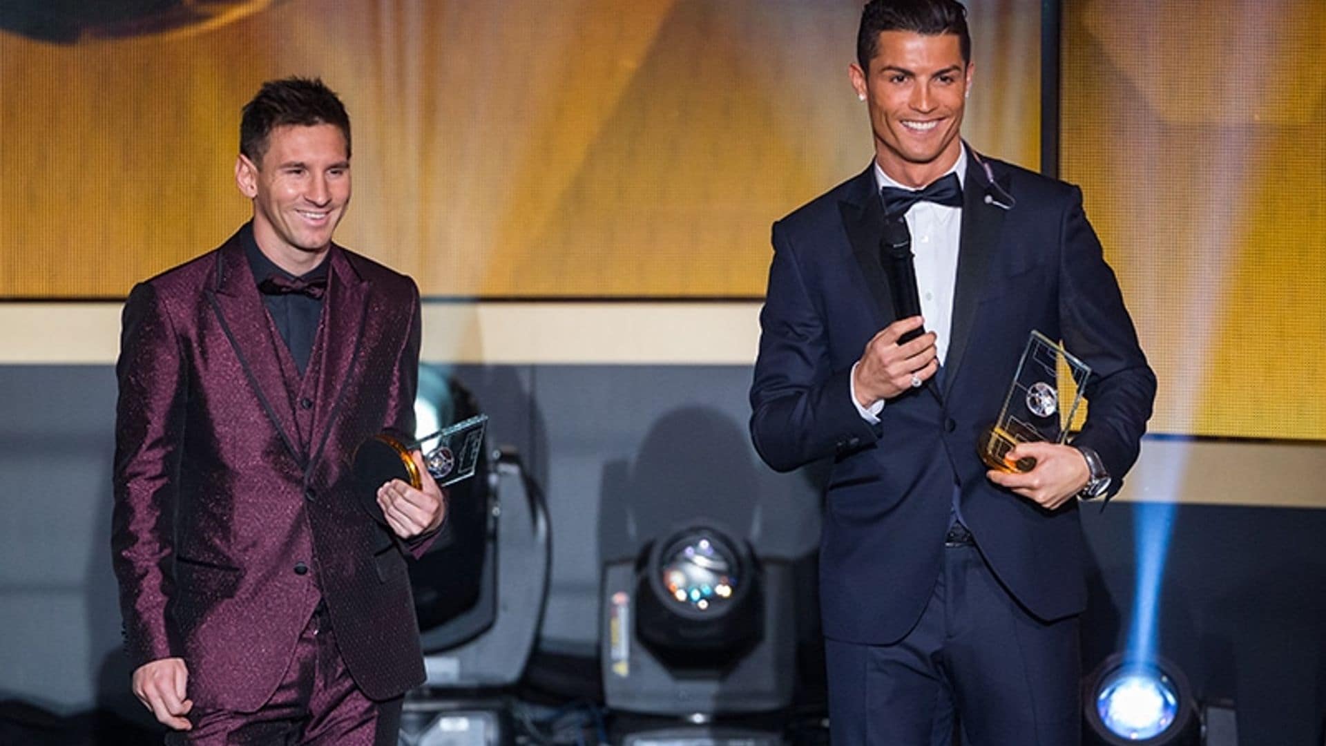 Cristiano Ronaldo y Lionel Messi, duelo de estilo en la ceremonia del Balón de Oro 2014