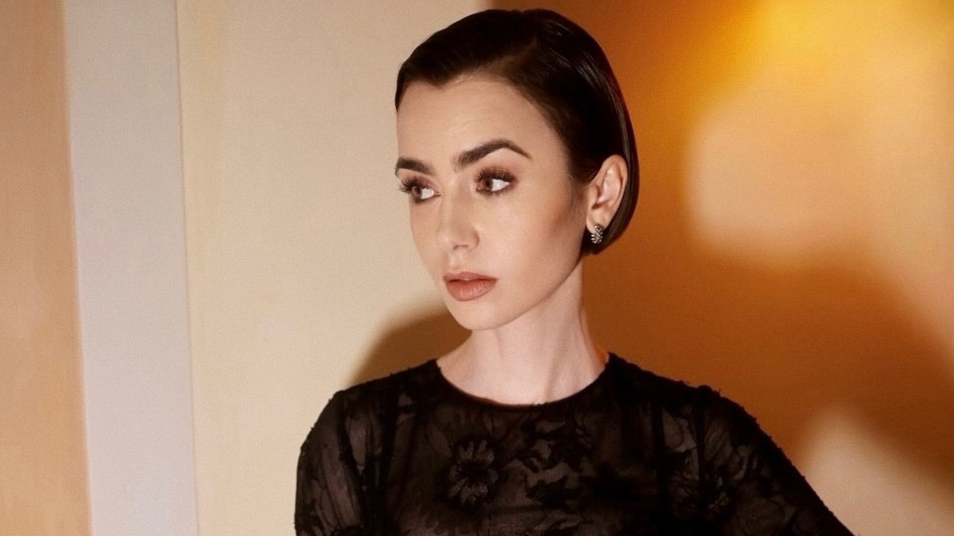 Lily Collins en el estreno de la quinta temporada de Emily in Paris.