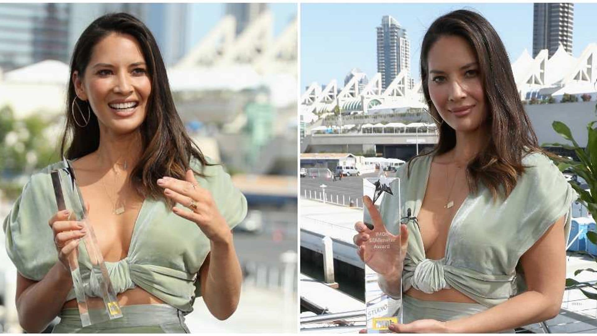 ¿Terciopelo para el verano? atrévete como lo hizo Olivia Munn
