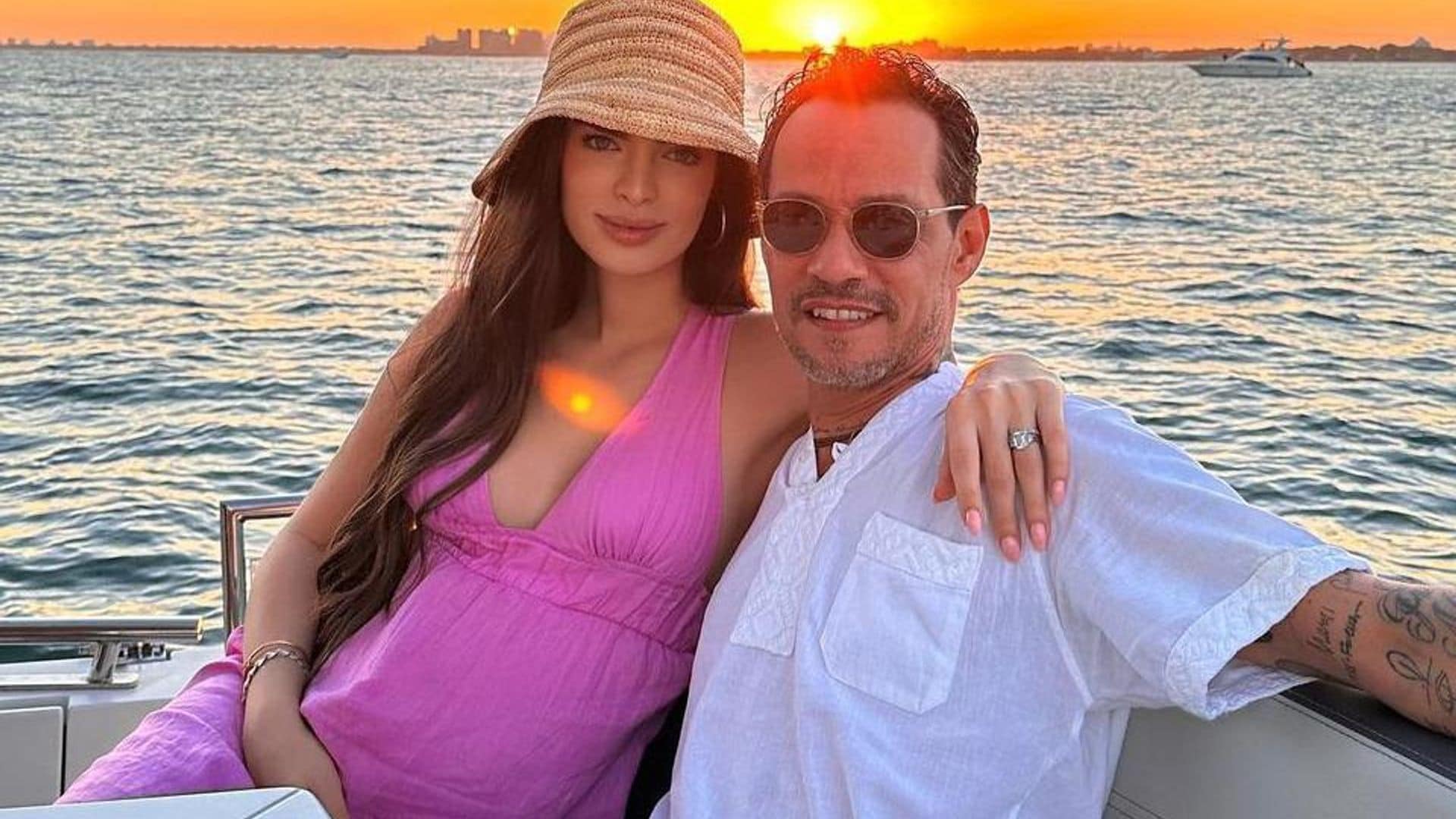 Nadia Ferreira, esposa de Marc Anthony, cumple sus antojos de embarazo con una botana ¡de menos de un dólar!