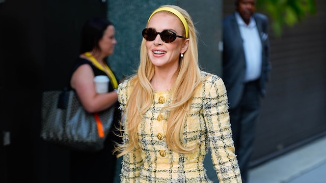 Lindsay Lohan con look a cuadros de Clueless 