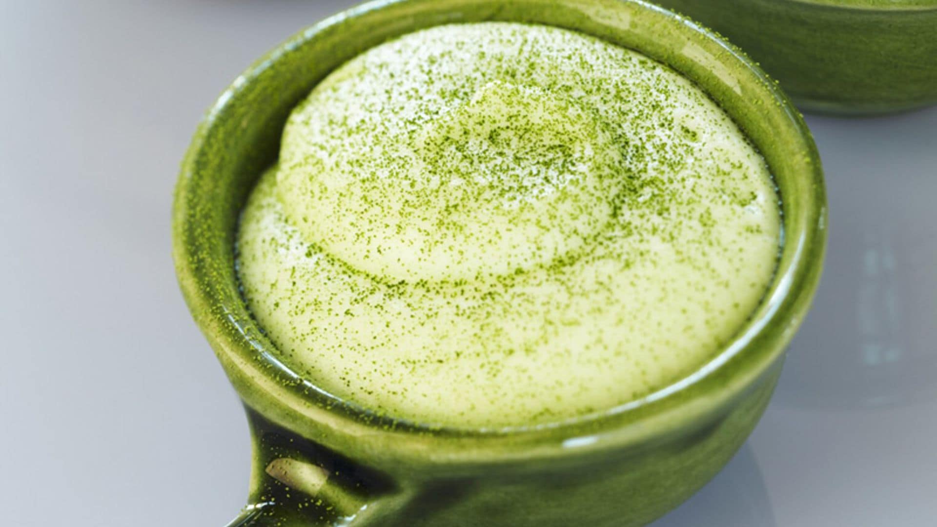 'Mousse' de té 'matcha'