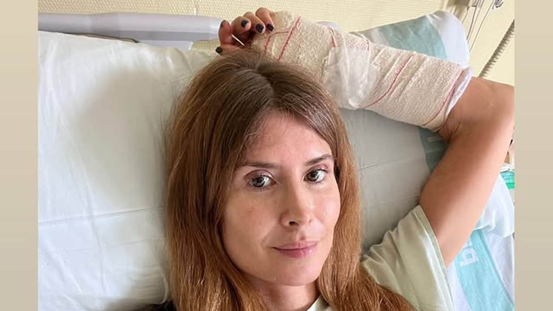 Rebeca Labara reaparece un mes después de la muerte de su marido en accidente: 'Sigo en el hospital'