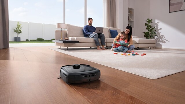 Un robot aspirador Eufy 