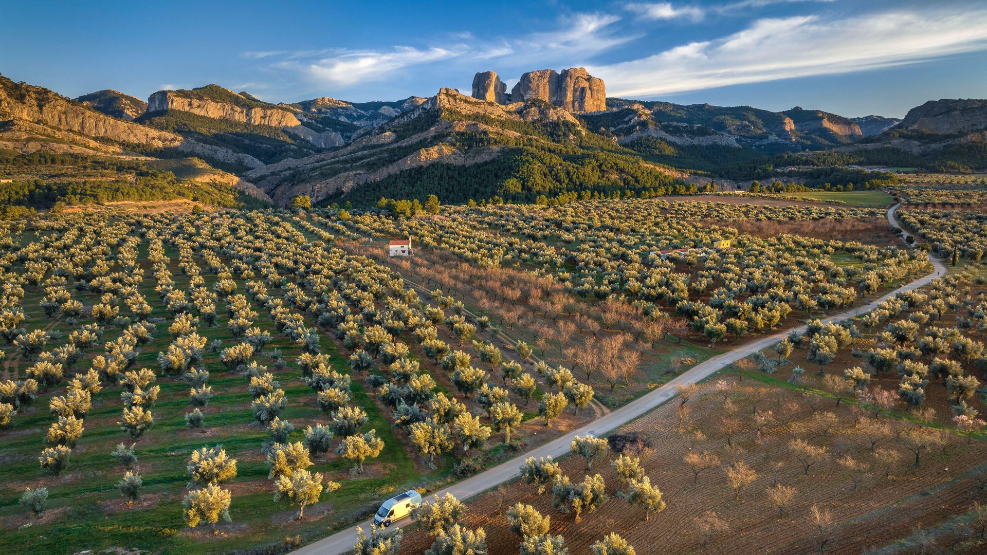 Paisaje de las Roques de Benet en el Parque Natural de Els Ports, Tarragona