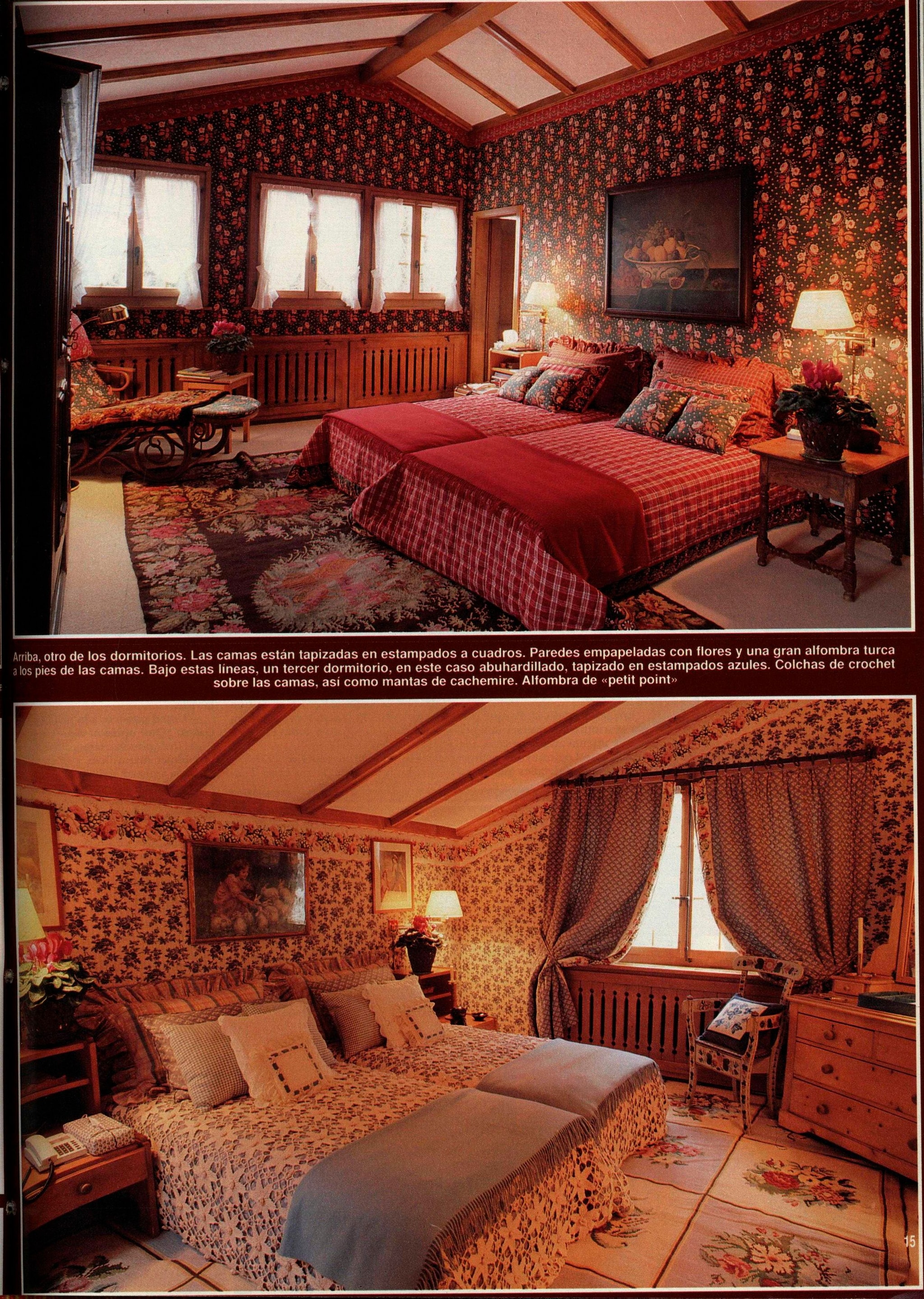 Varias de las habitaciones de Valentino en Gstaad