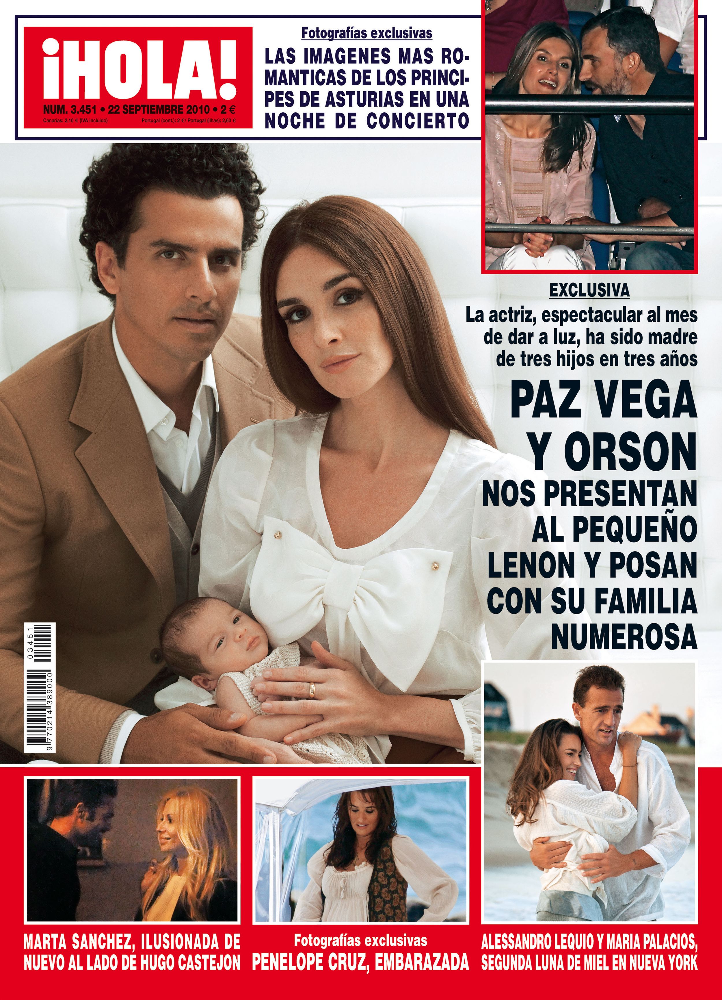 Otra de las portadas de Paz y Orson que protagonizaron para HOLA