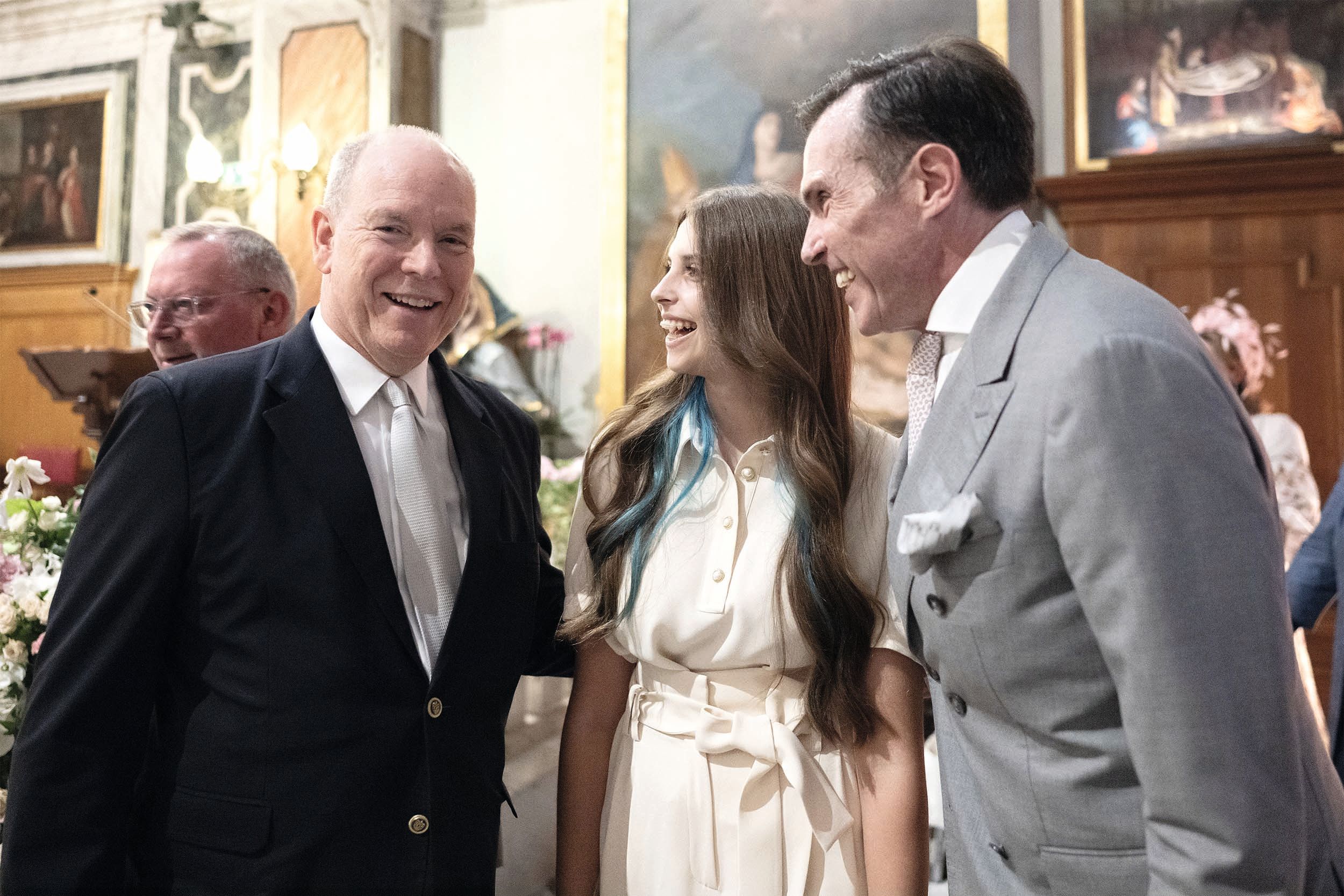 Hablando con Carlos Felipe y su hija mayor, Isabelle