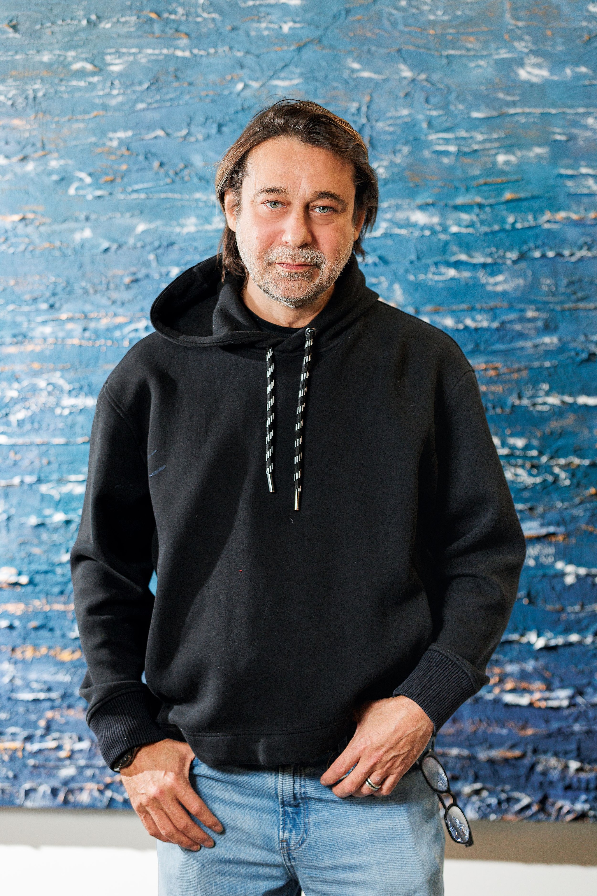 Jordi Mollà en la inauguración de su exposición