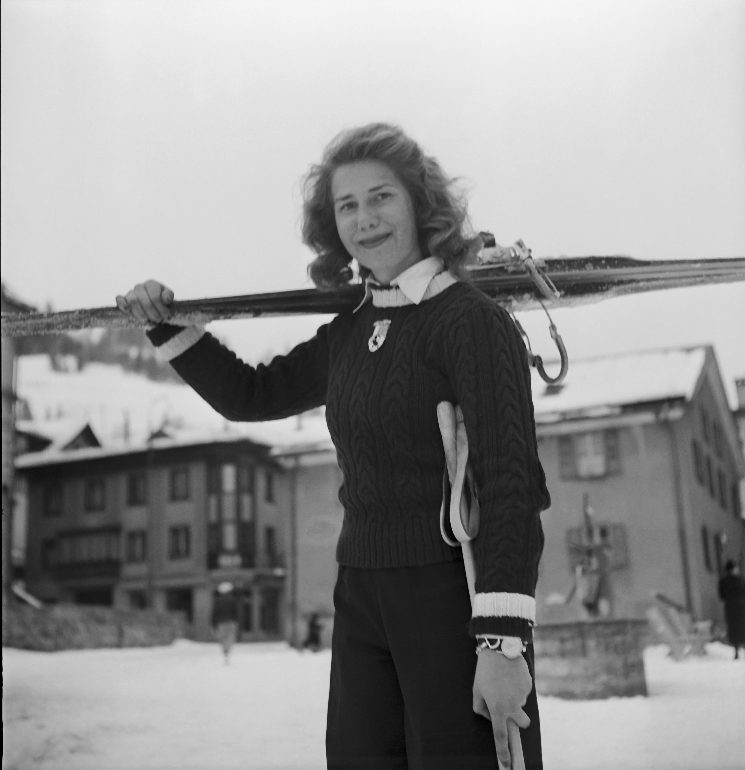 La Duquesa de Alba en la nieve
