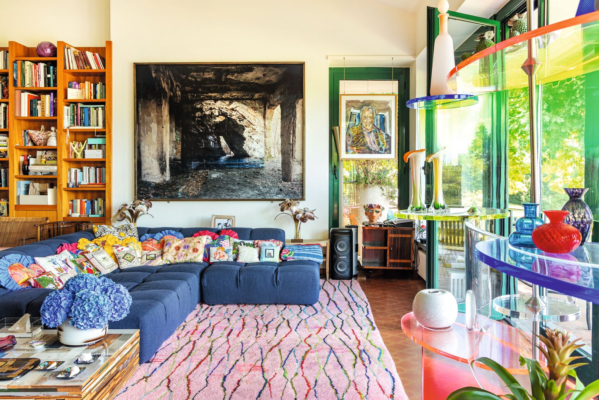La diseñadora  Margherita Maccapani Missoni  nos abre las puertas de su "refugio" en Varese, la ciudad jardín italiana