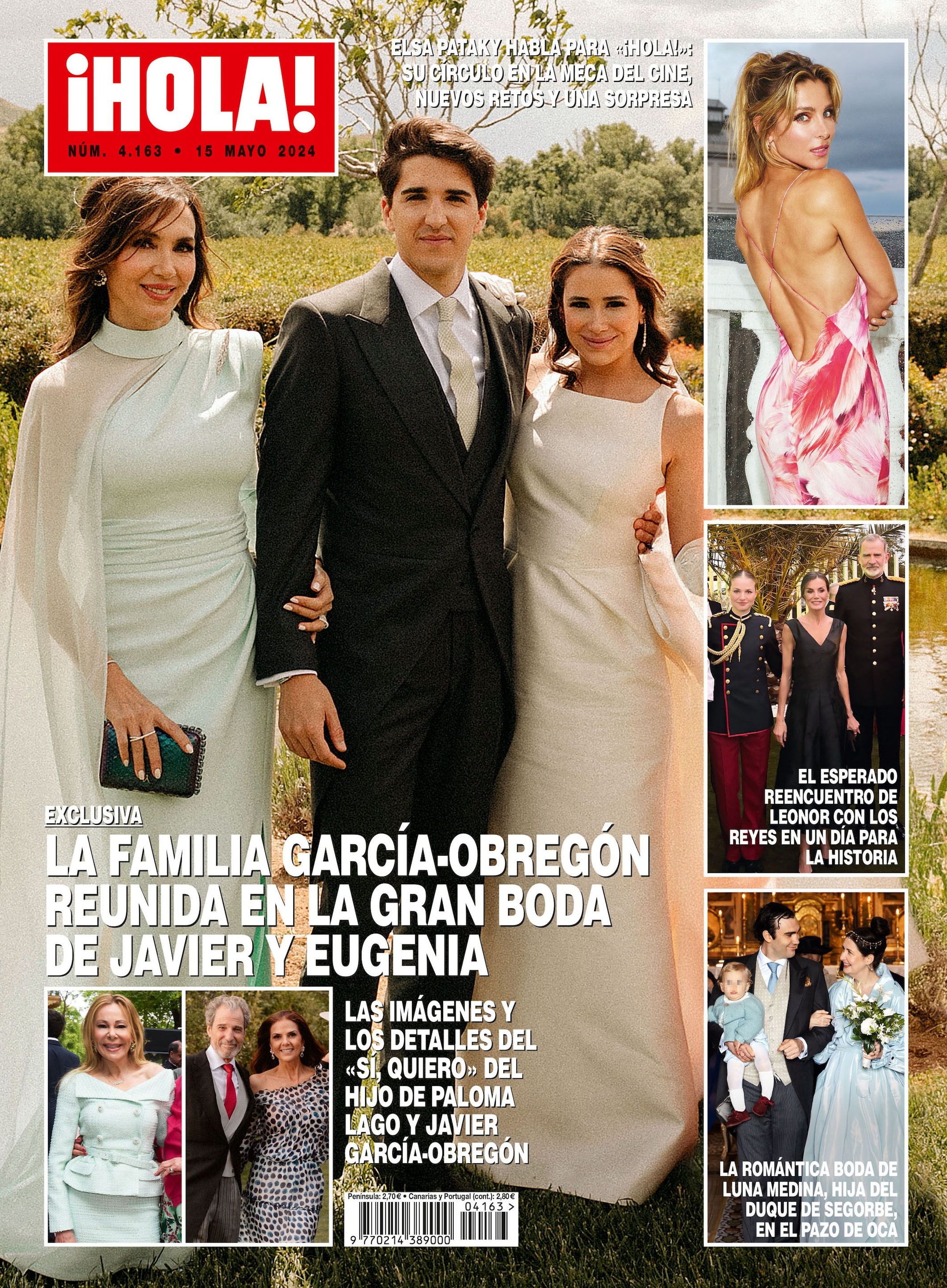 Javier y Eugenia el día de su boda, que fue portada de ¡HOLA!