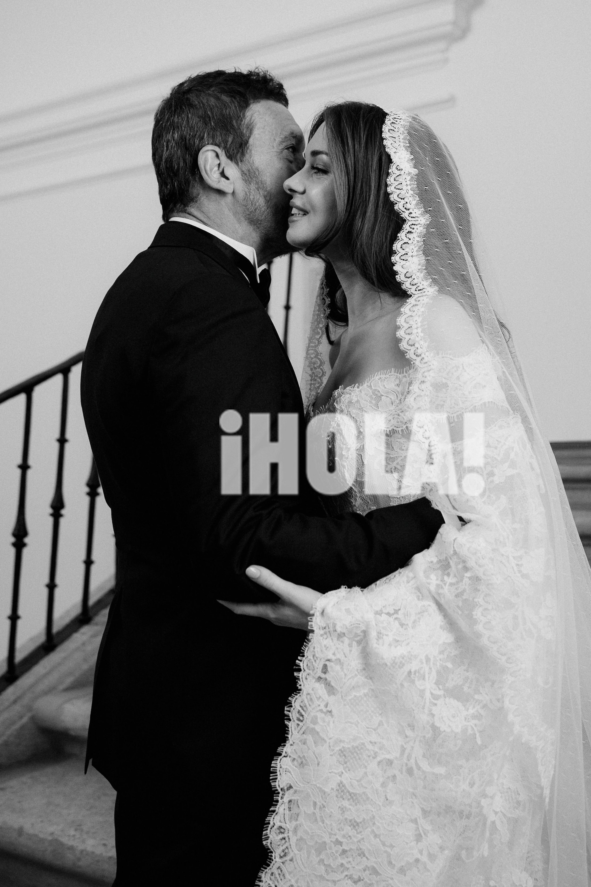 Antonio Banderas abrazando a su hija Stella