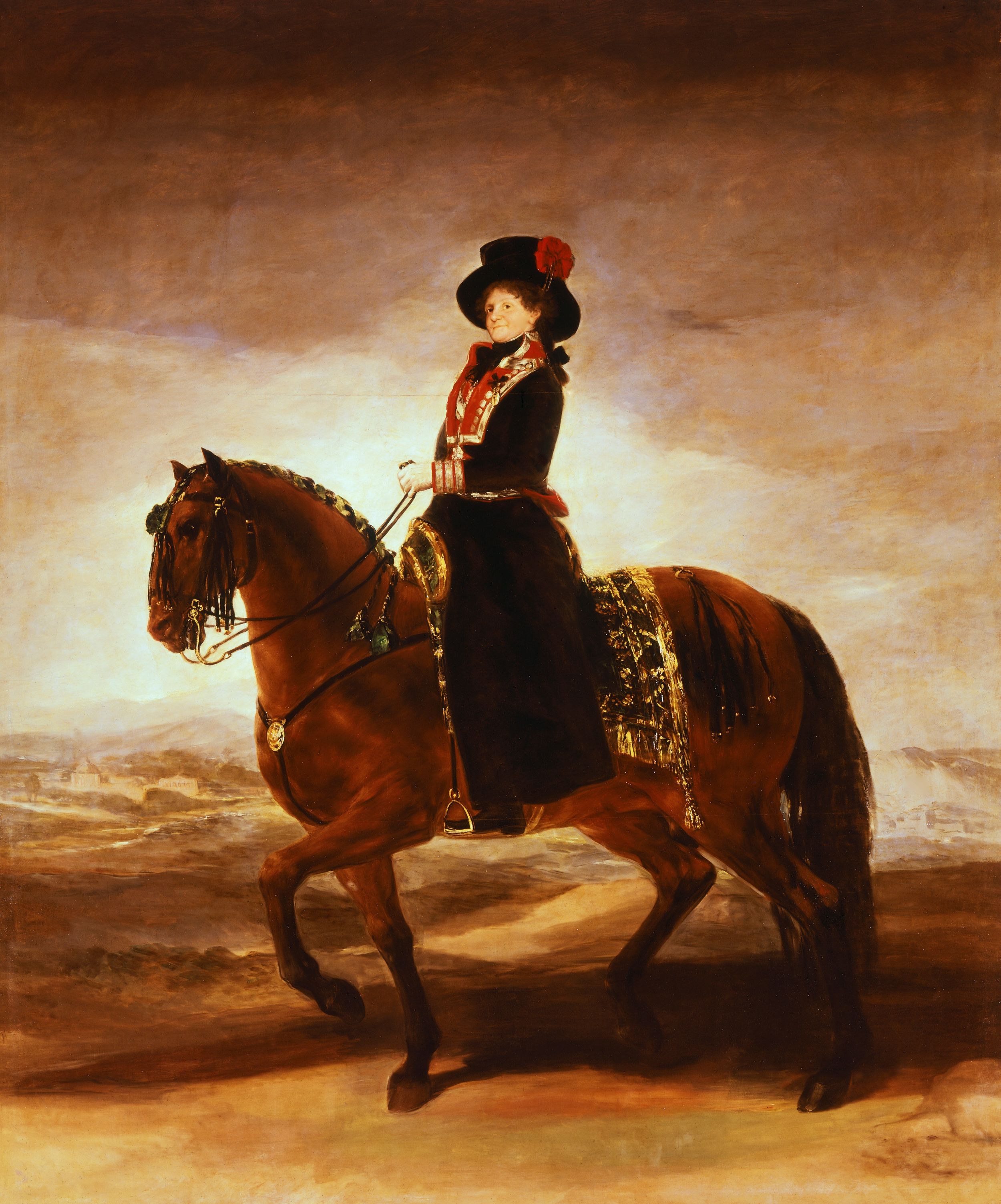 La reina María Luisa a caballo (Francisco de Goya, 1799)
