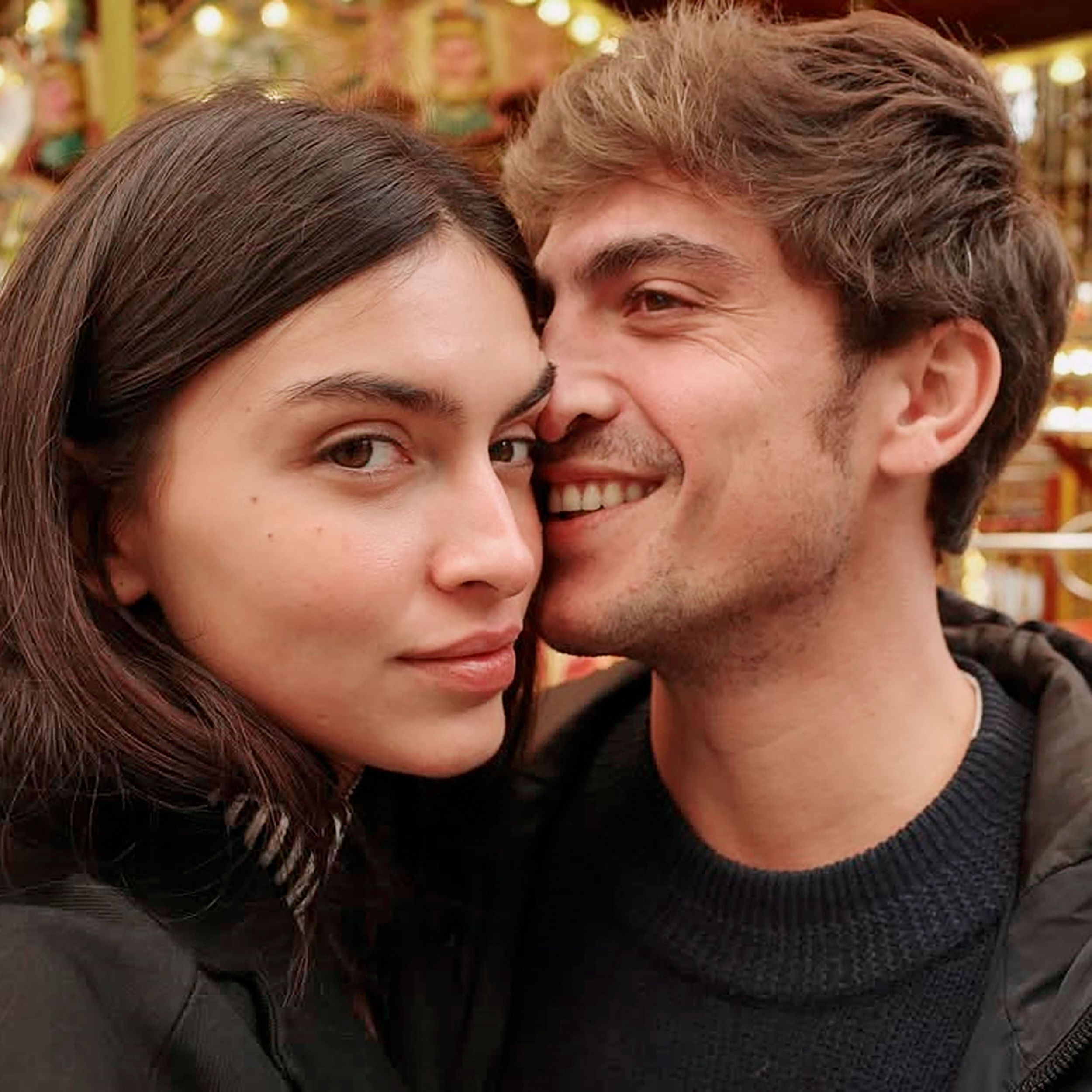Lucía Rivera con su exnovio
