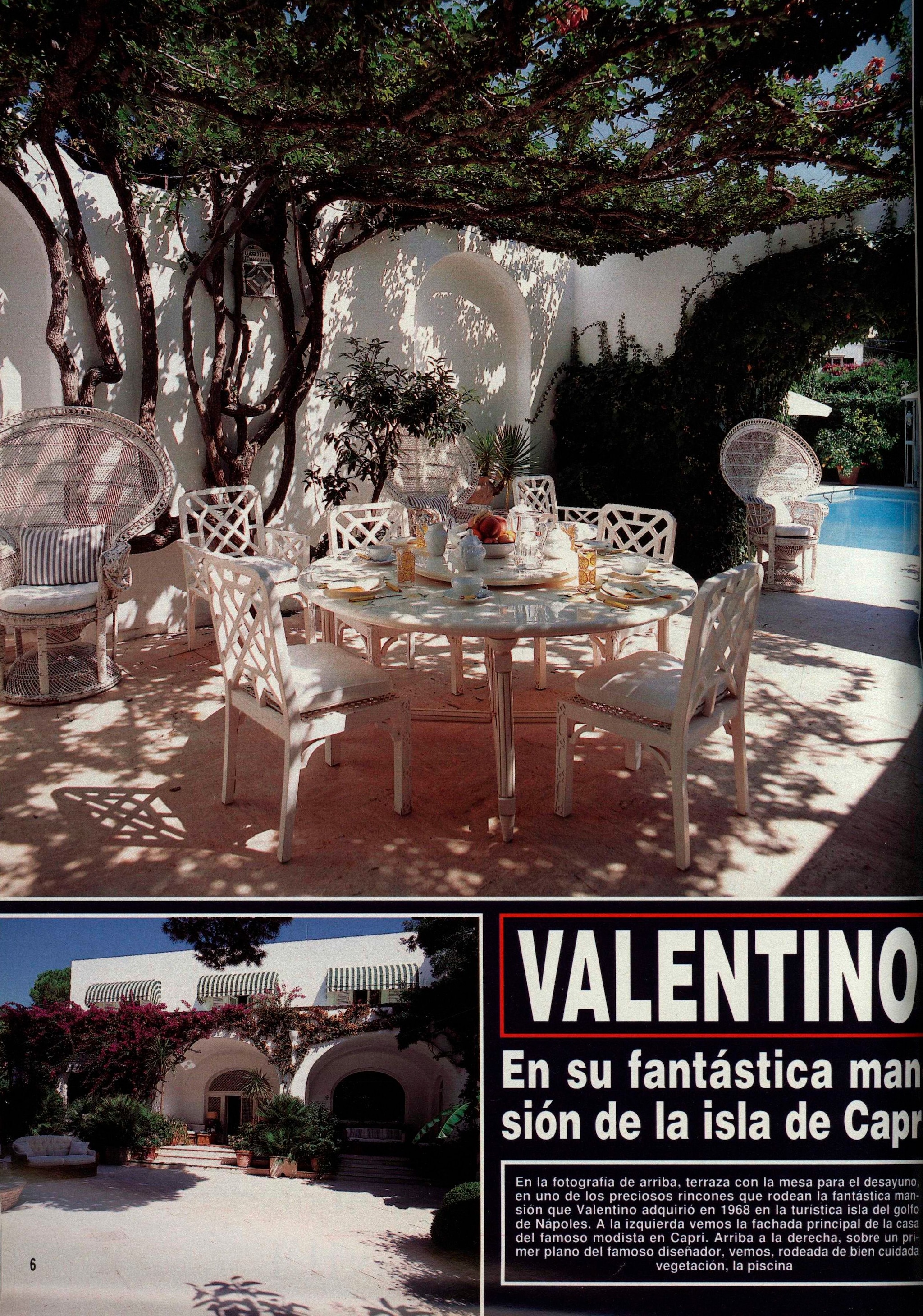 La casa de Valentino en Capri