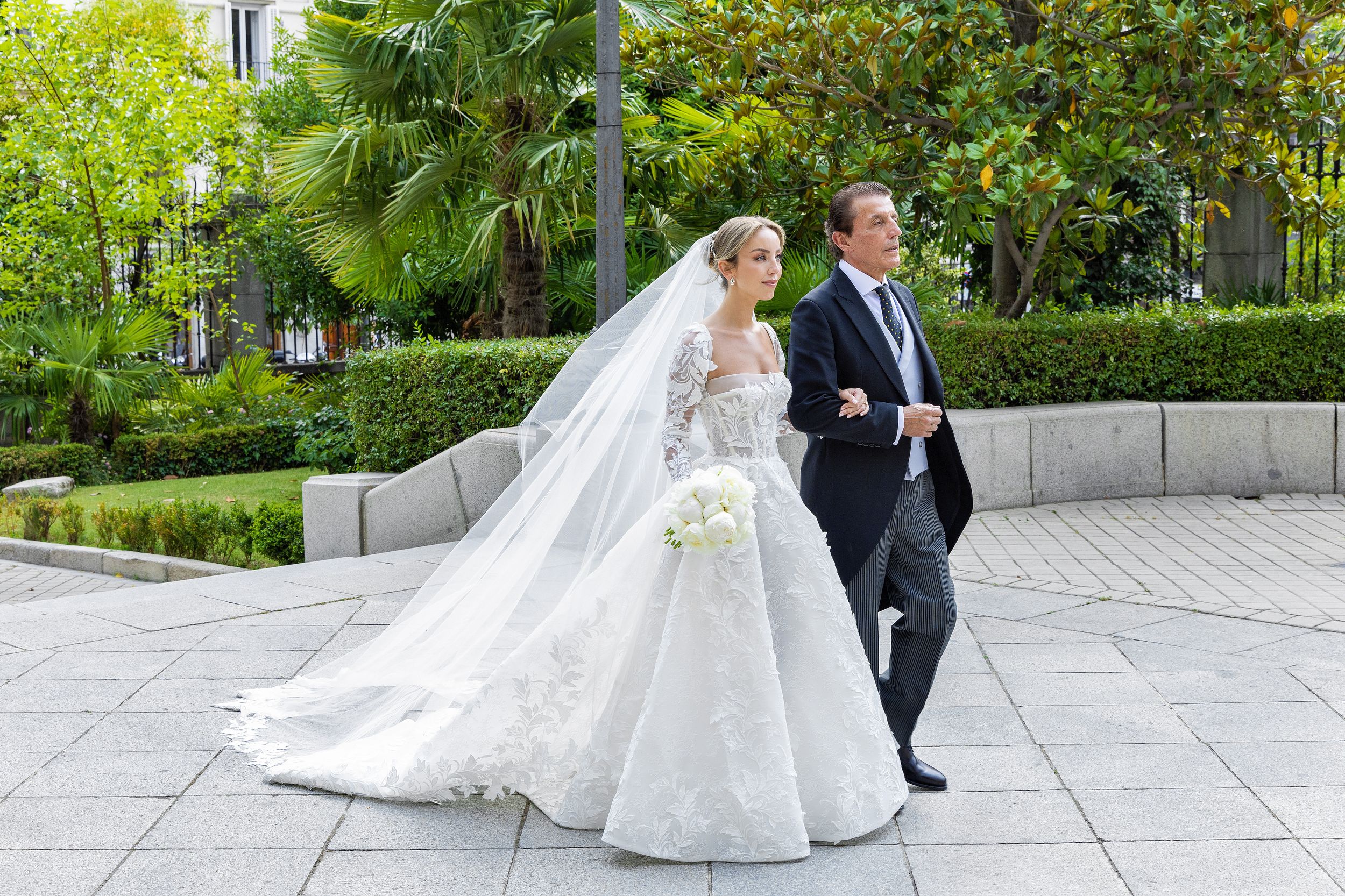 Lucrecia Tabotto en su boda con Alejandro Hernando