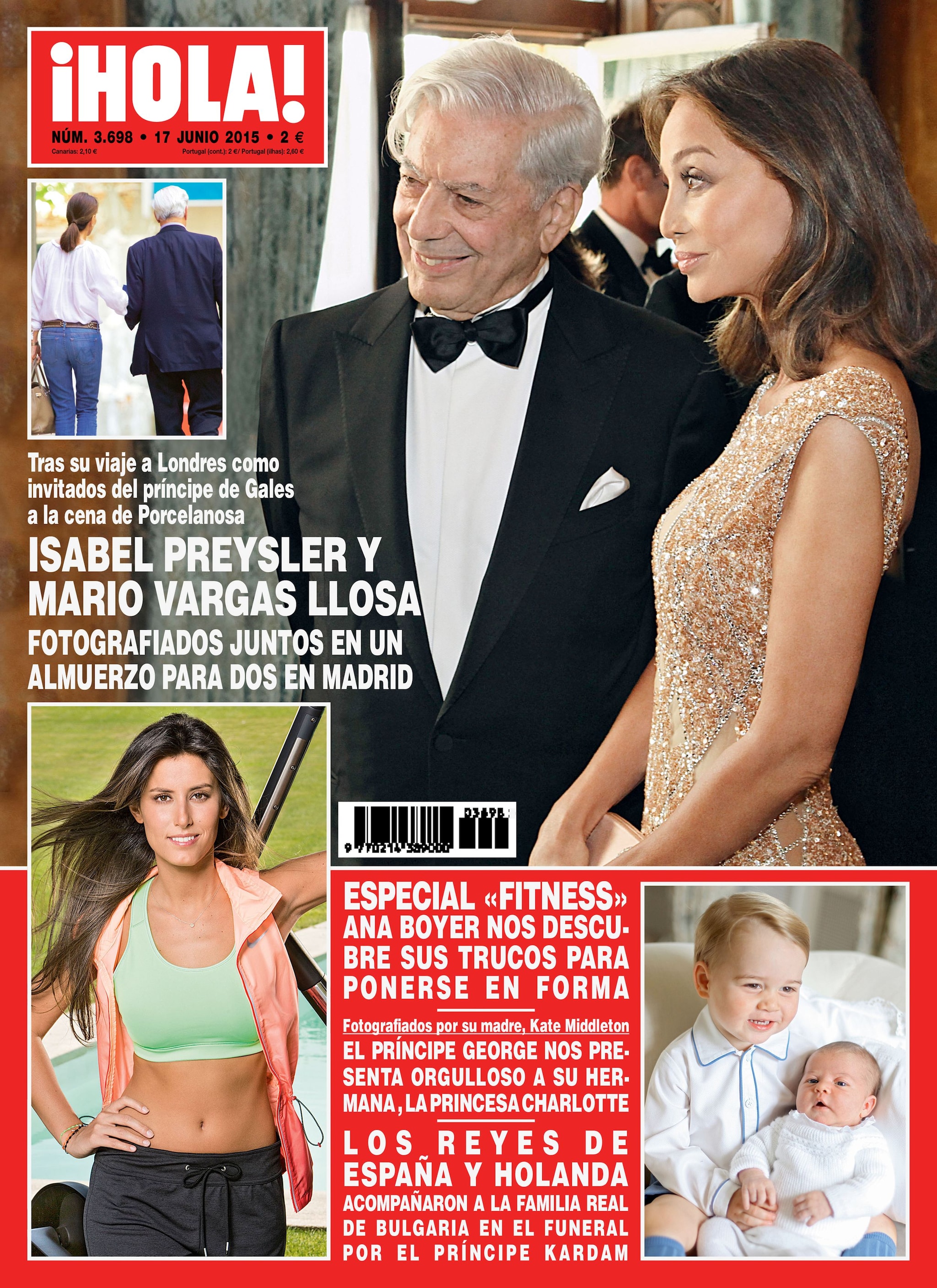 Mario Vargas Llosa e Isabel Preysler juntos en Buckingham
