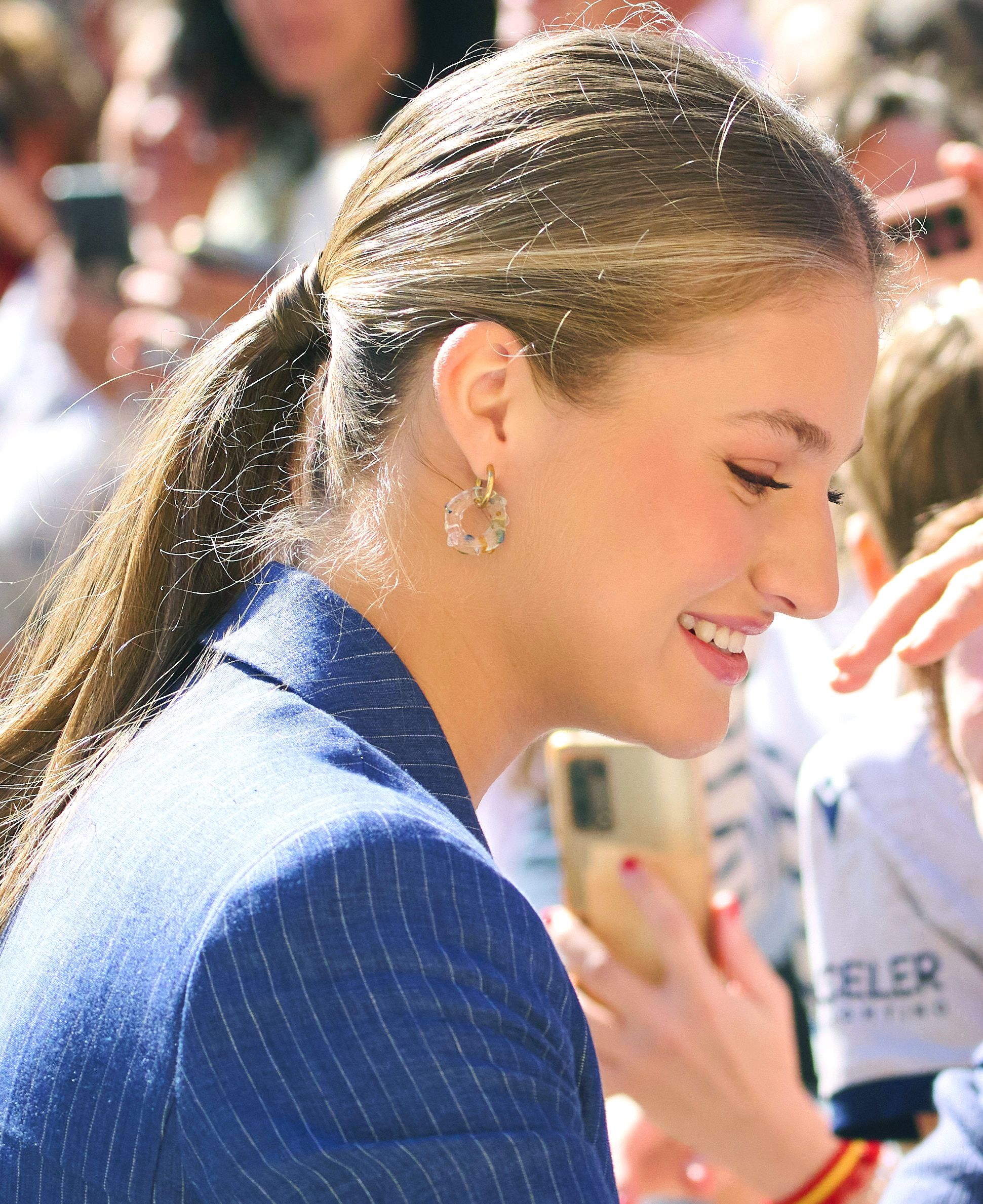 Leonor en su visita al Palacio Real de Olite, Navarra, el 27 de septiembre de 2025