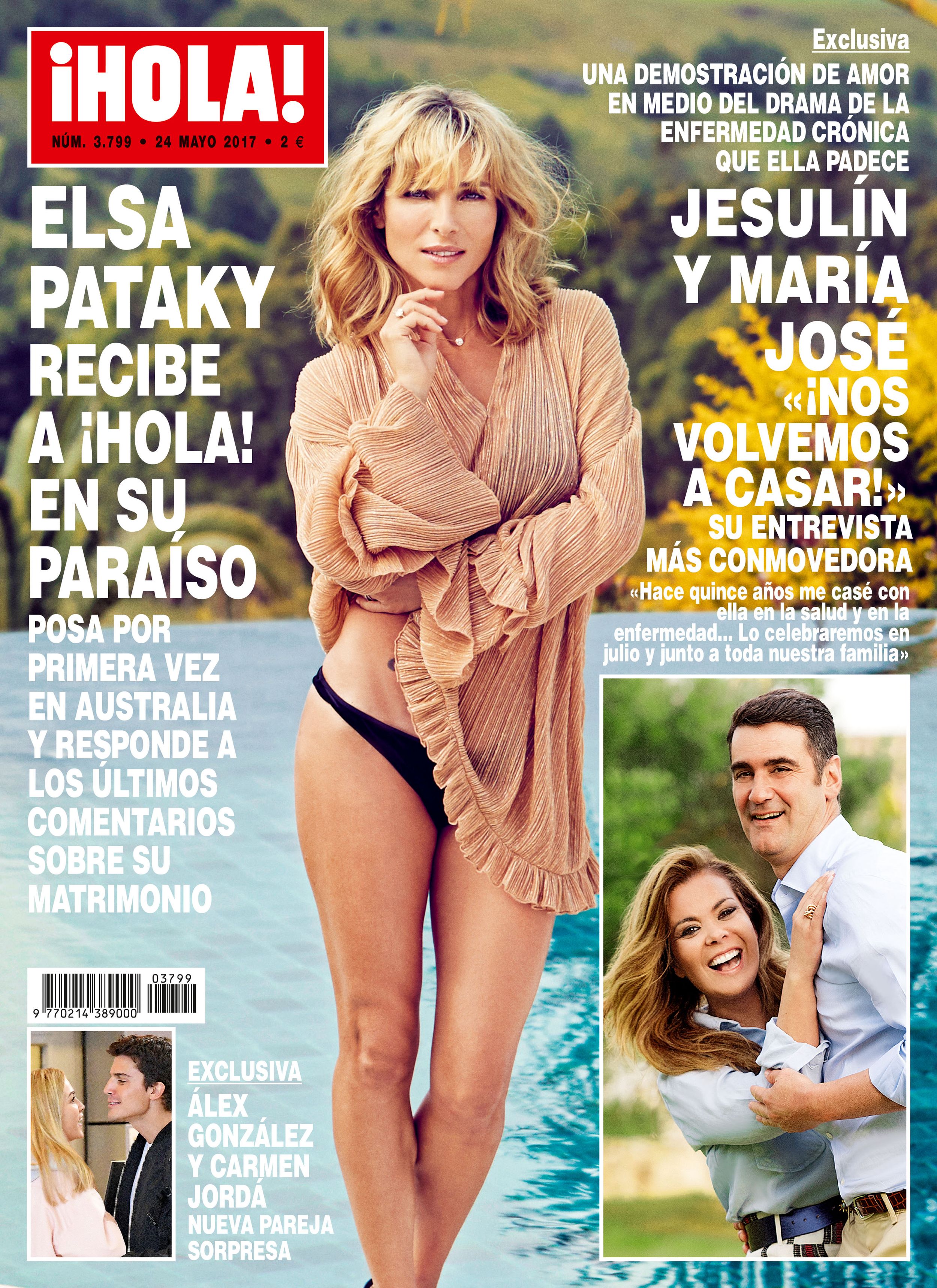 Una de las portadas protagonizadas por Elsa Pataky para HOLA