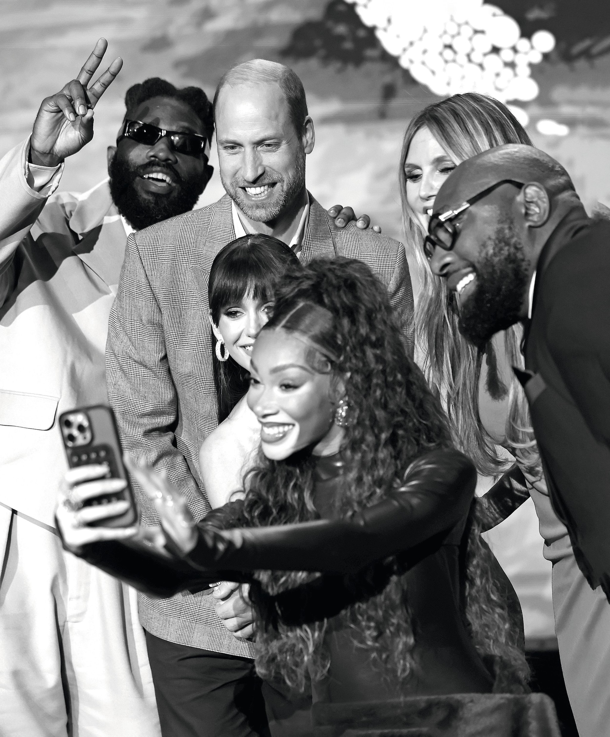 William con estrellas como Winnie Harlow y Heidi Klum en el evento Earthshot del año pasado