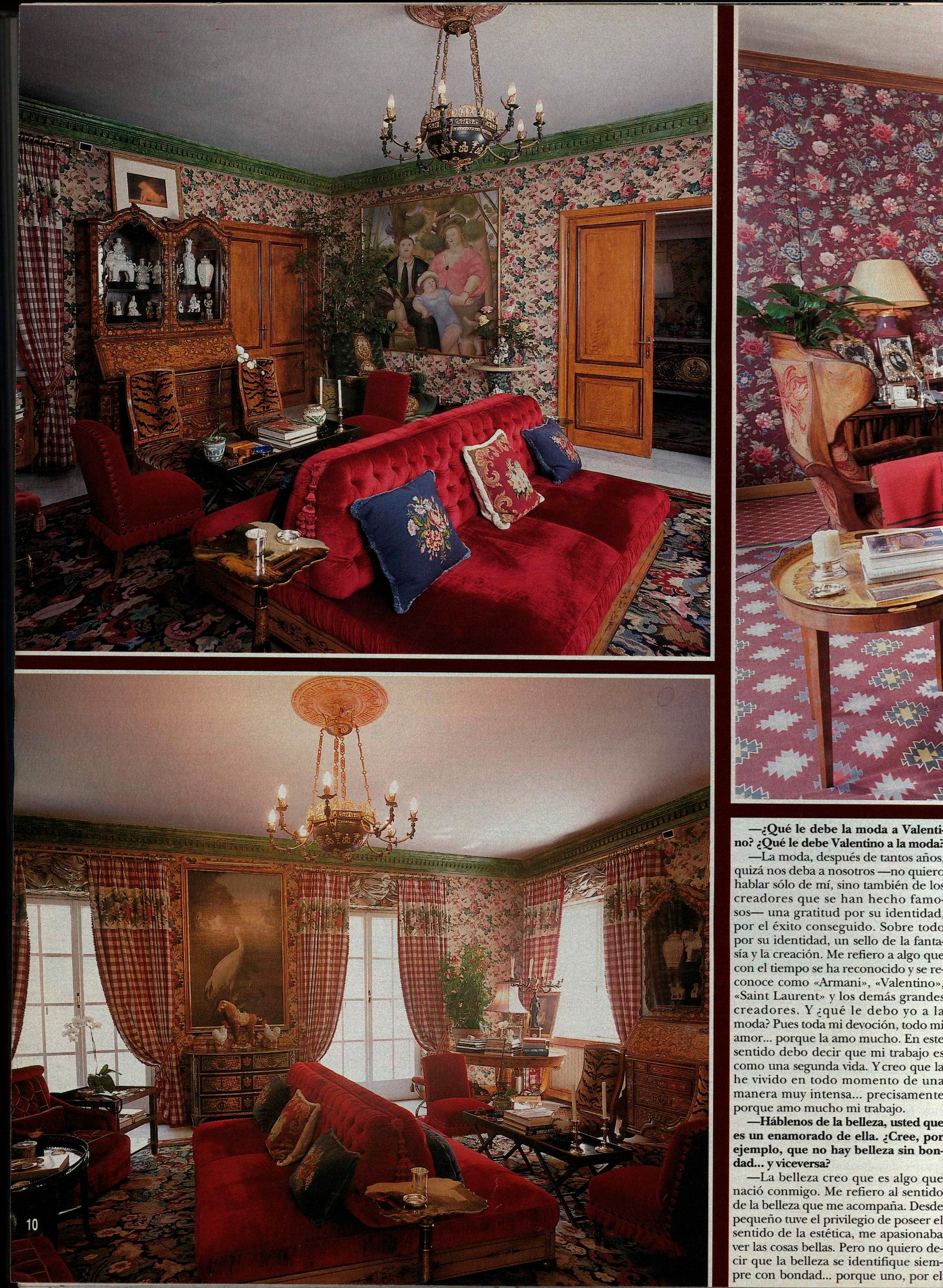 Otro de los rincones de la casa de Valentino en Roma