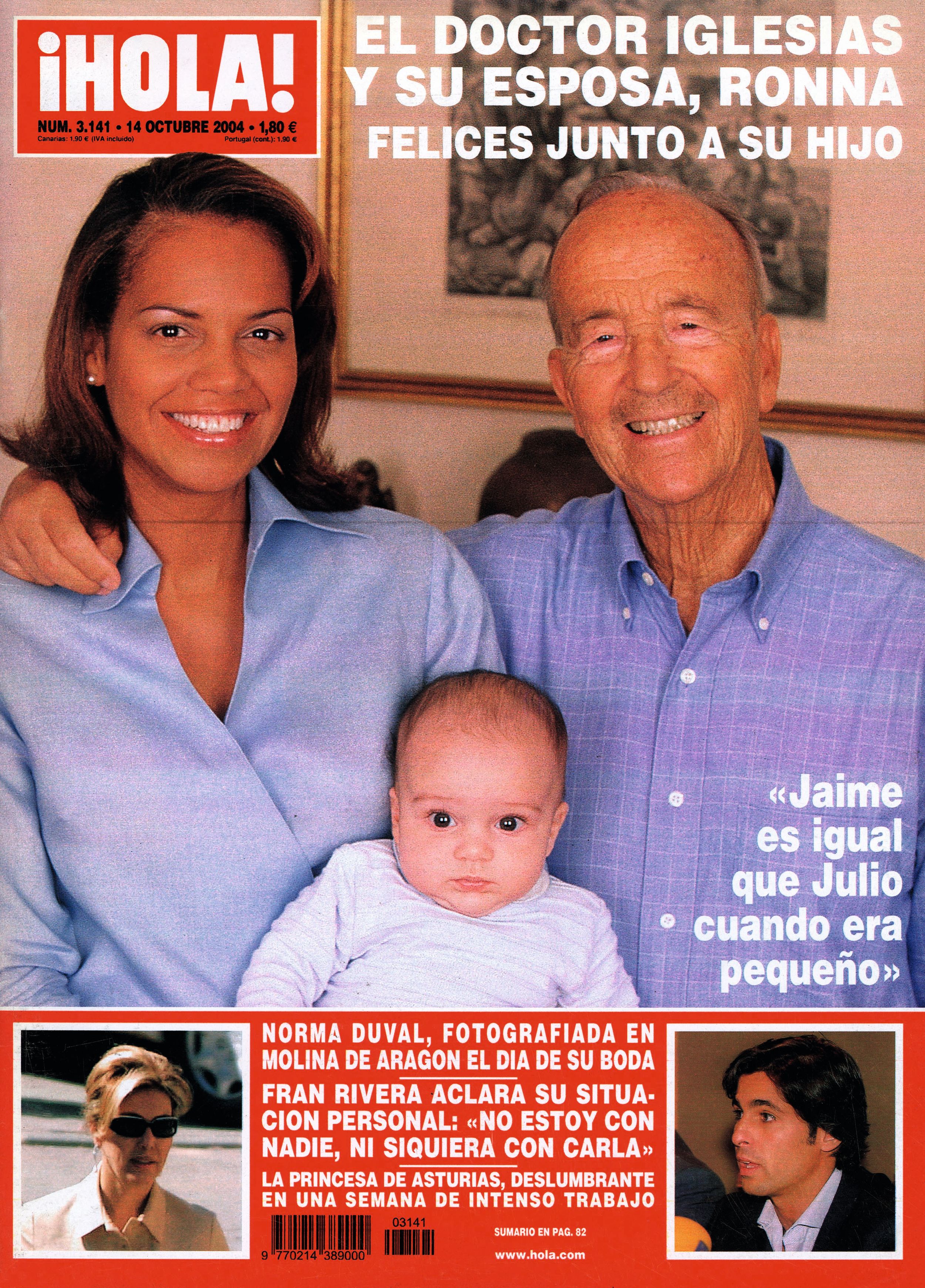 La portada de ¡HOLA! en la que posaron felices junto a su pequeño