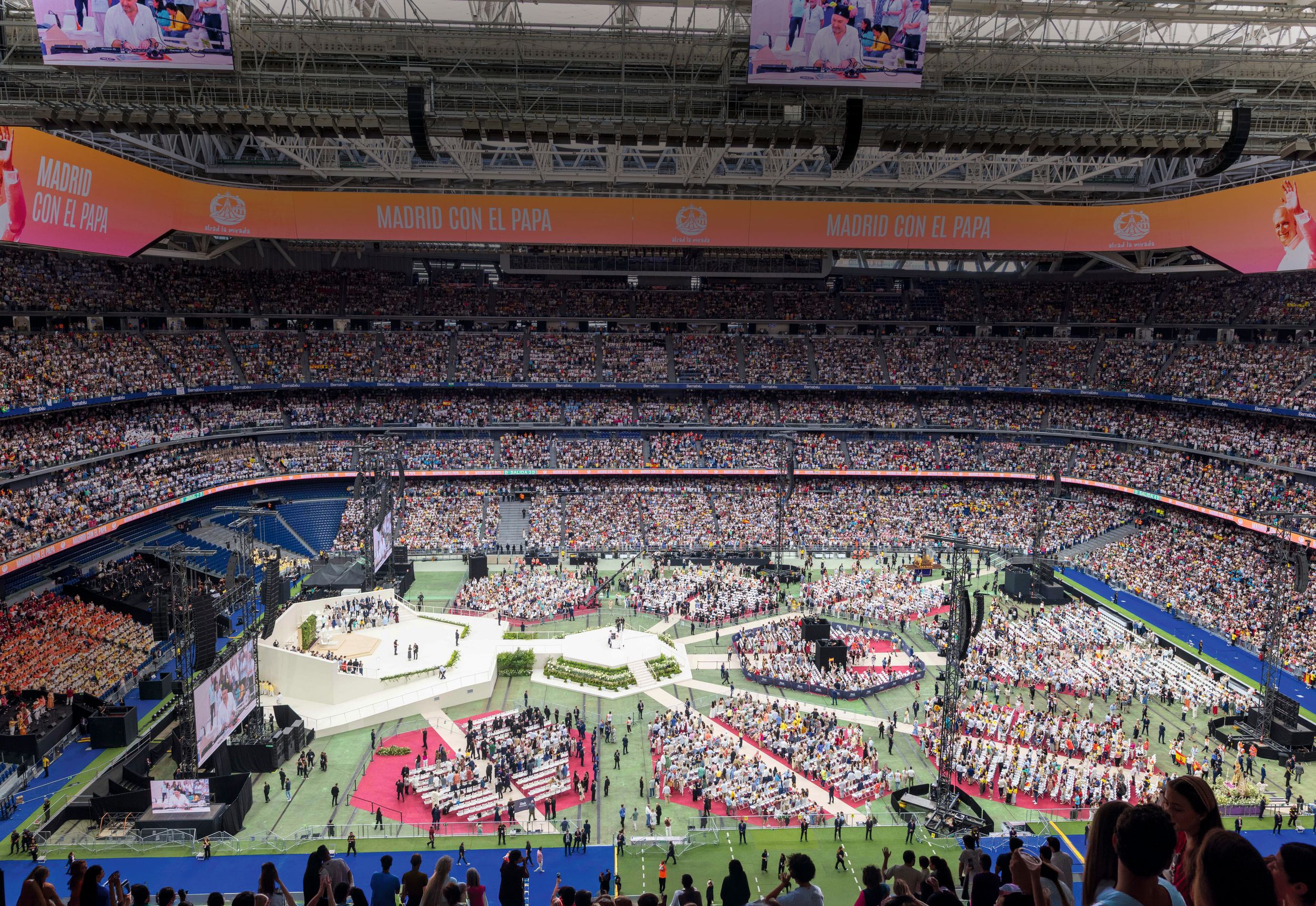 Una vista del estadio Bernabéu