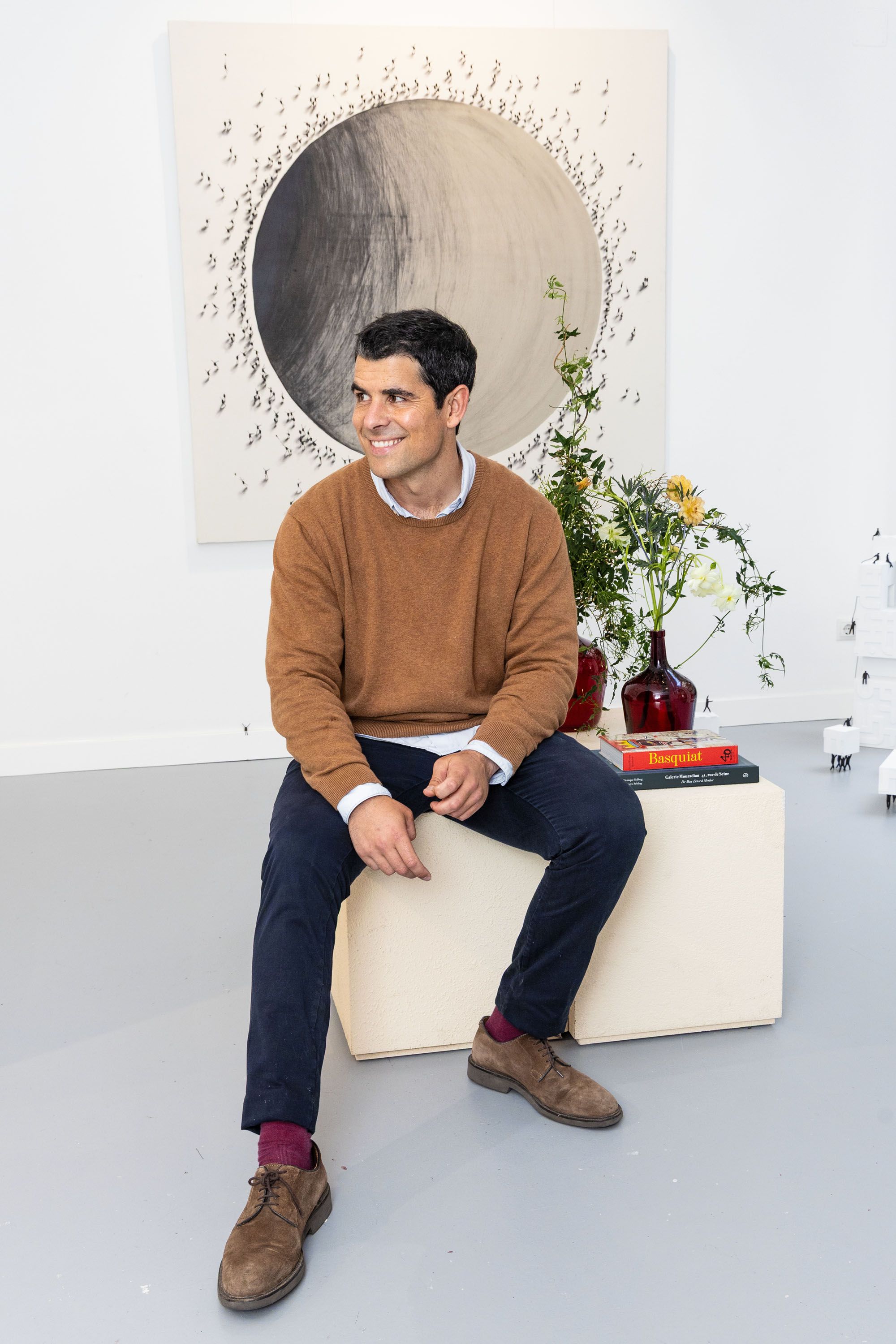 Jaime Monge en una parte de su estudio