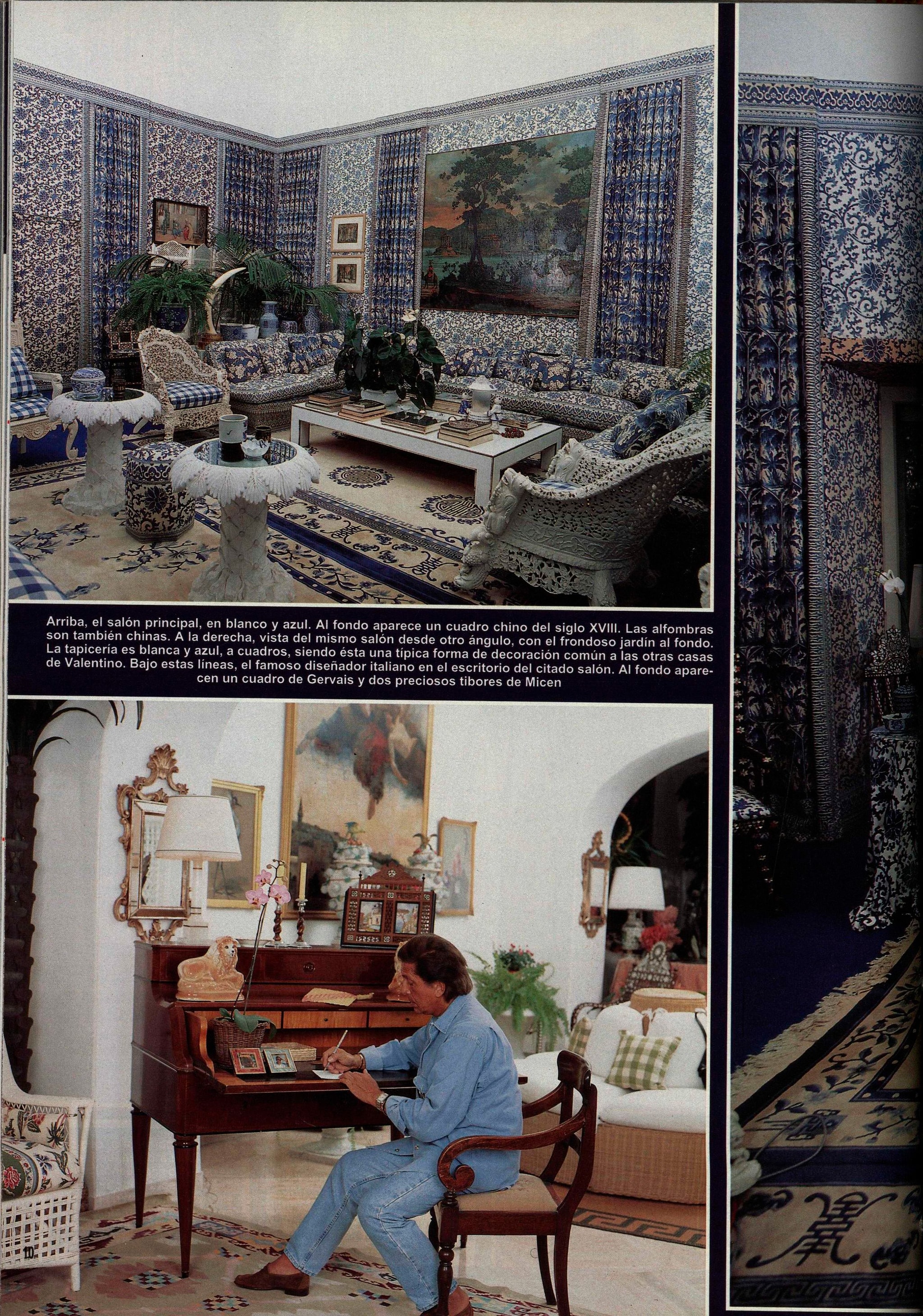 Valentino en su casa de Capri