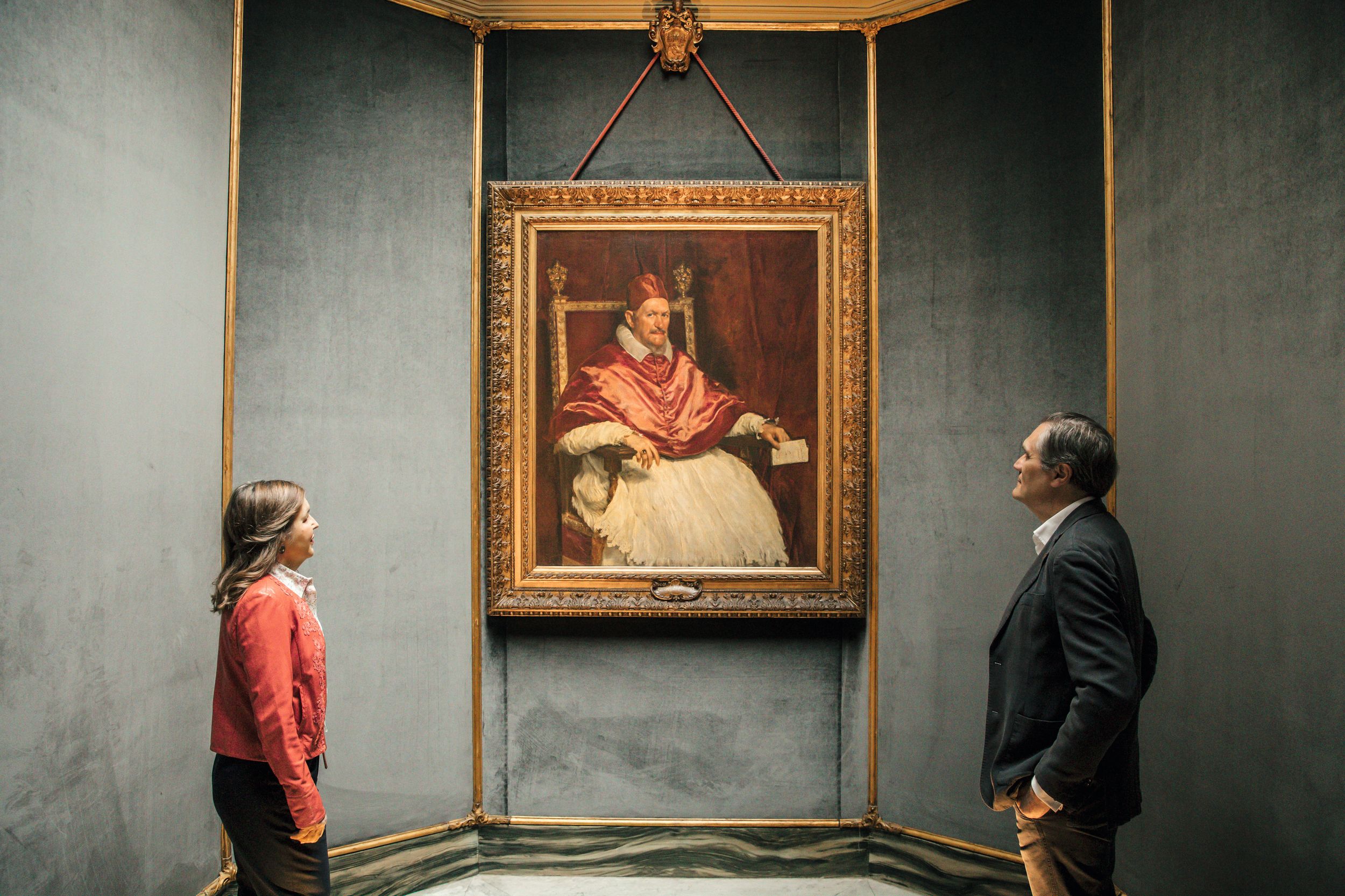 El retrato del Papa Inocencio X, insigne antepasado de la princesa