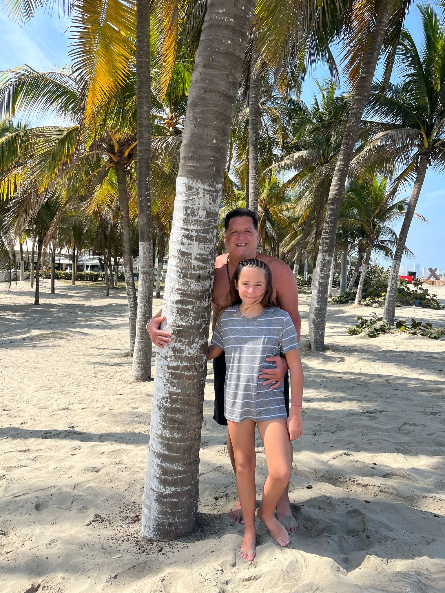 José Campos con su hija