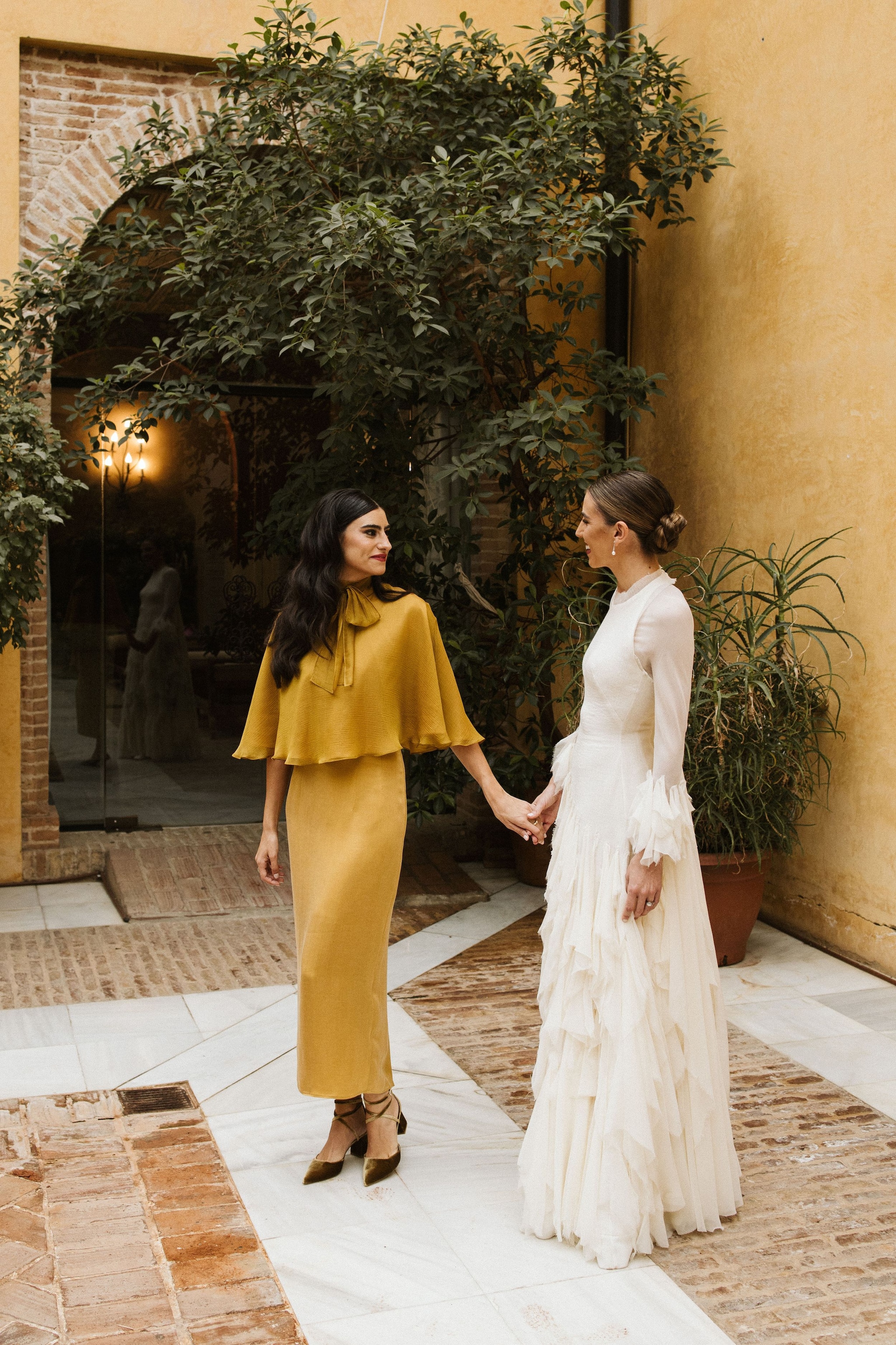 Sara de Eusebio con su hermana