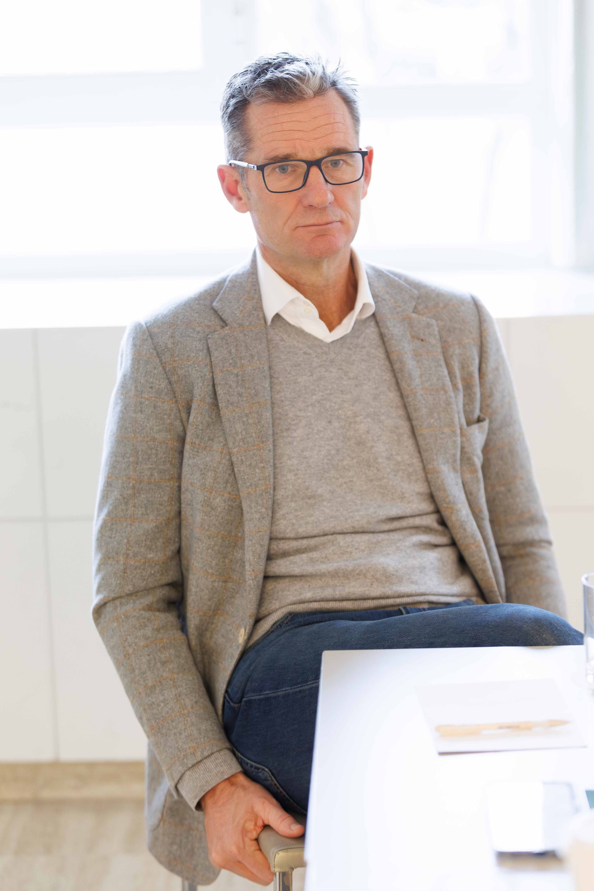 Iñaki Urdangarin durante una entrevista