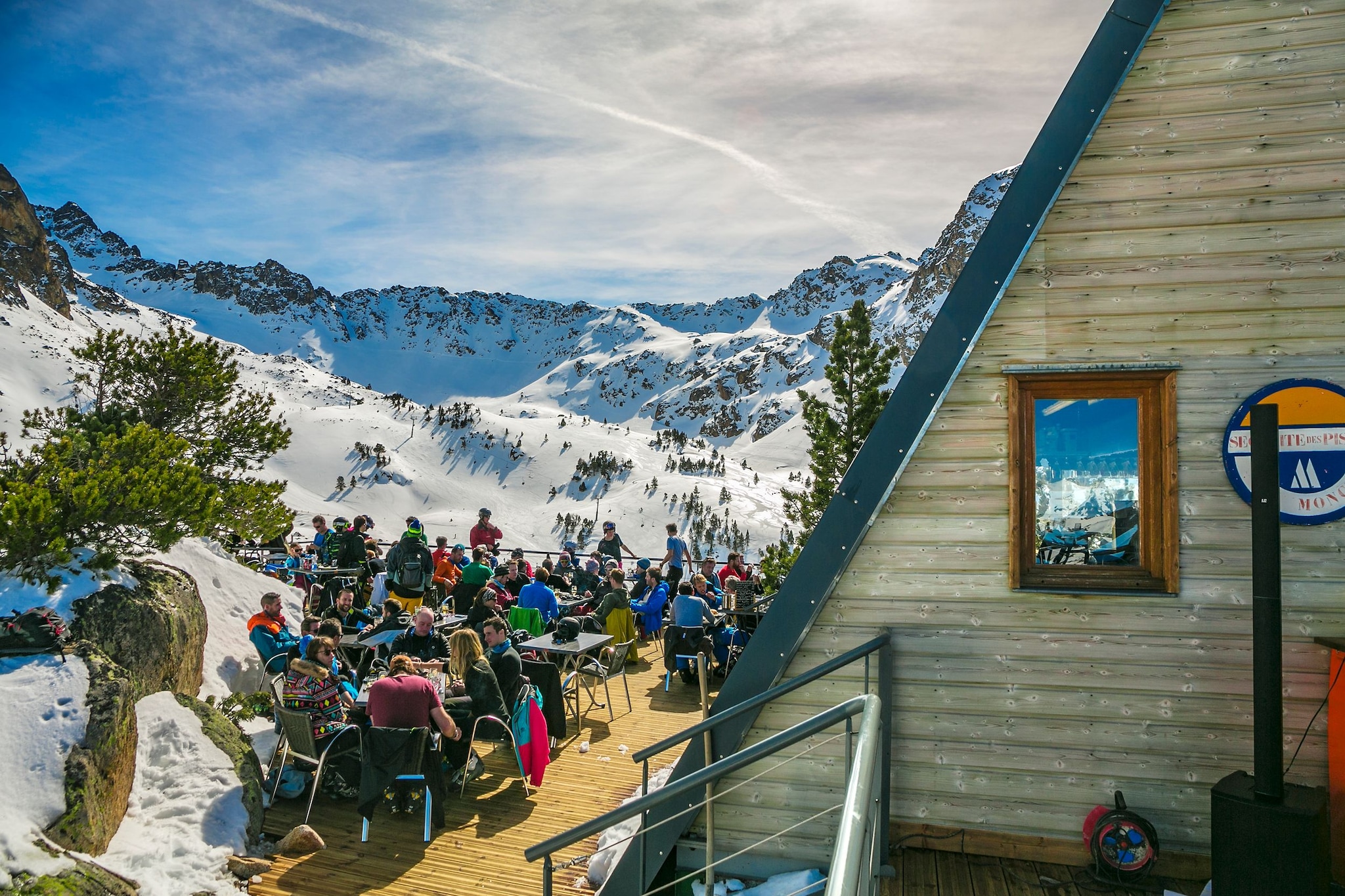Grand Tourmalet ski area. La Mongie ski resort. Luz-Saint Sauveur. Hautes-Pyrenees Department. Midi-Pyrenees Region. France.