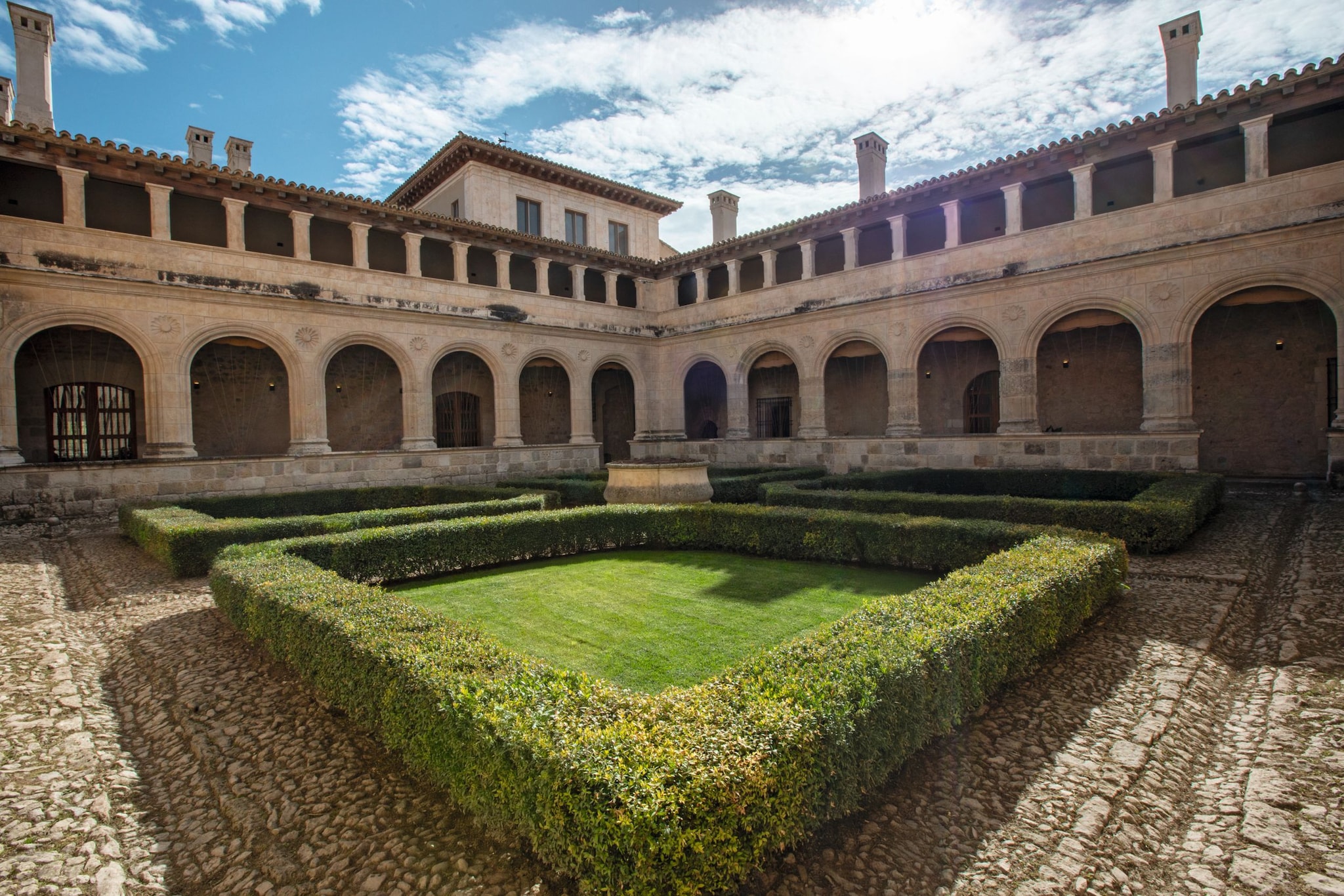 Una vista del claustro