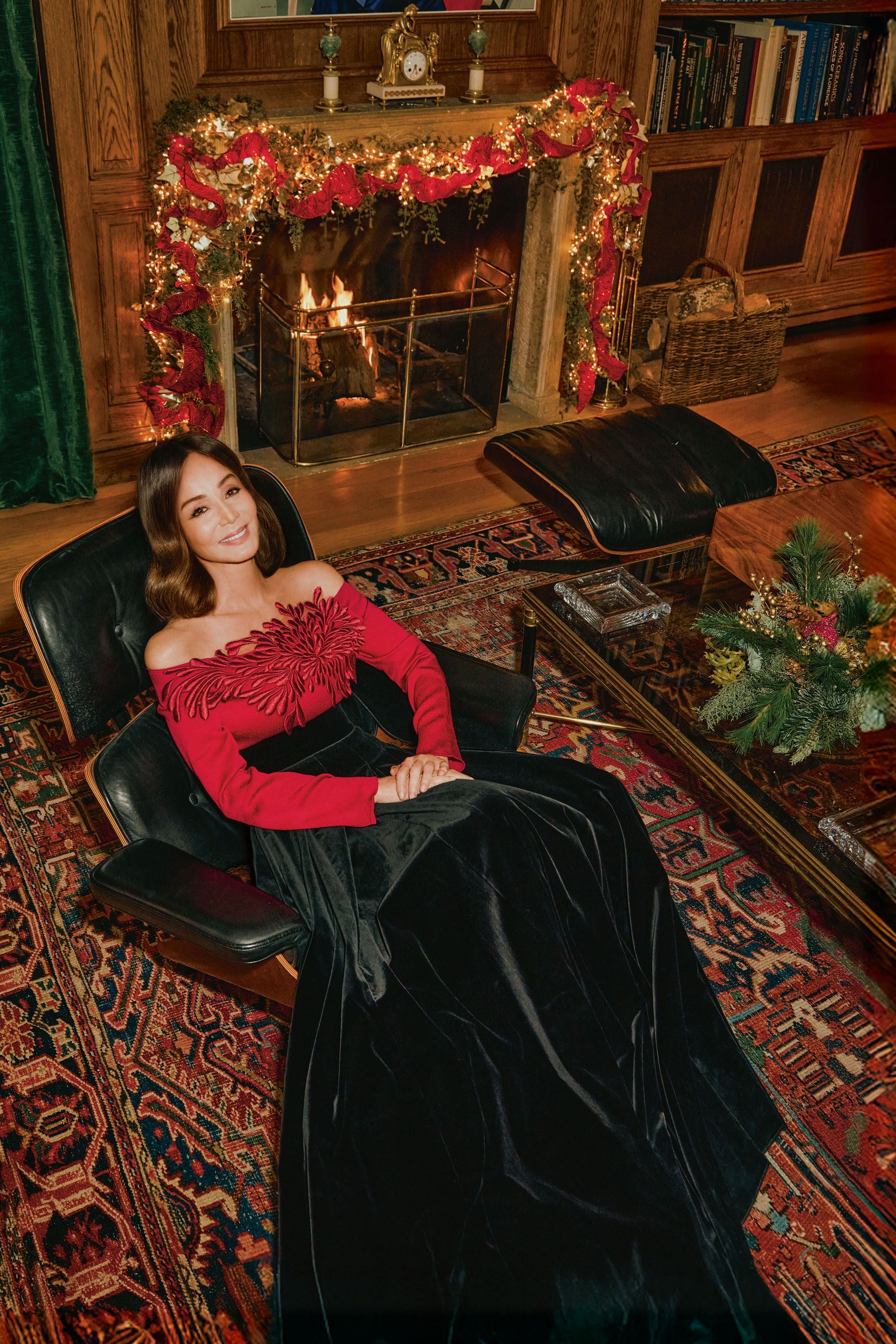 Isabel Preysler sentada en el diván