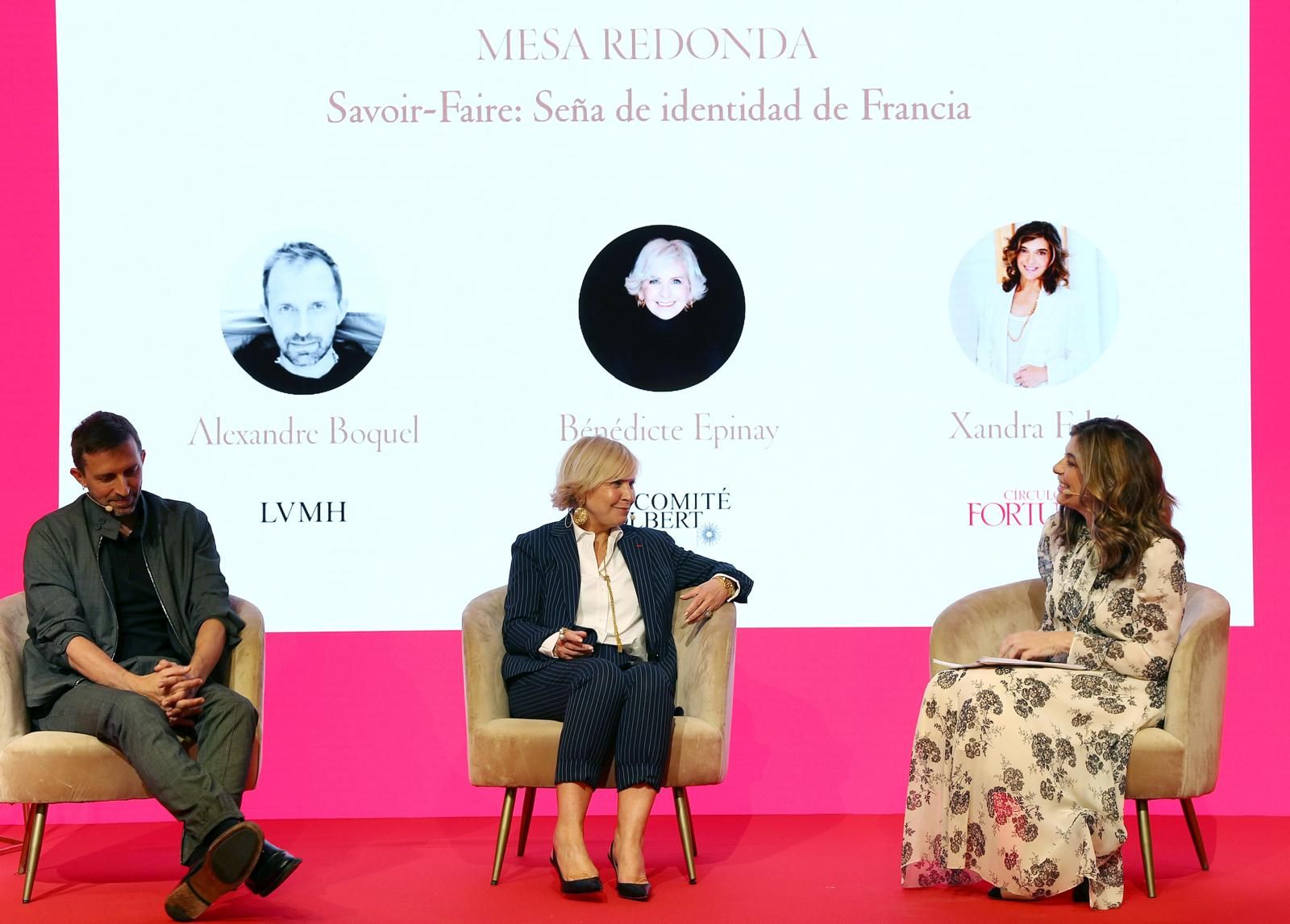 Alexandre Boquel, de LVMH, Bénédicte Epinay, del Comité y Xandra Falcó