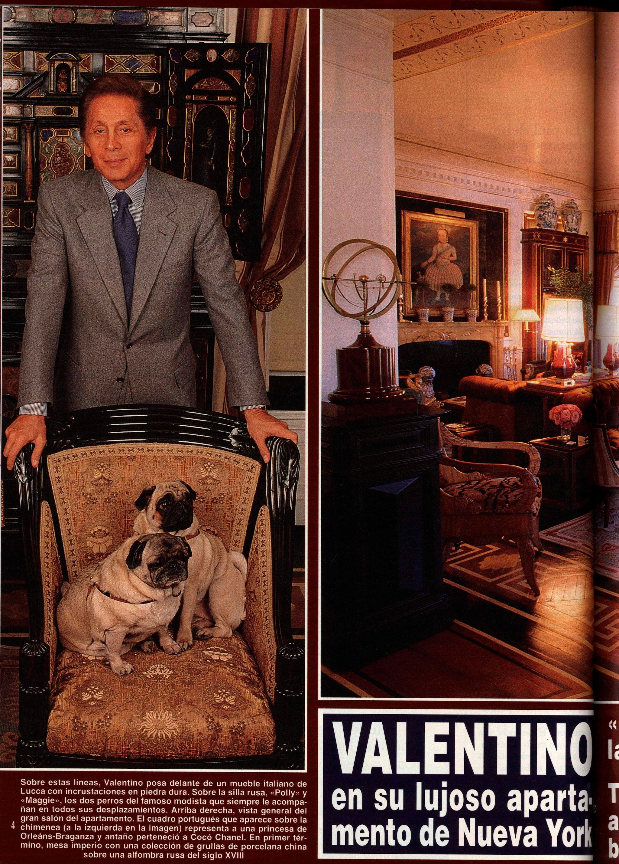 Cuando Valentino recibió a ¡HOLA! en su ático de Nueva York