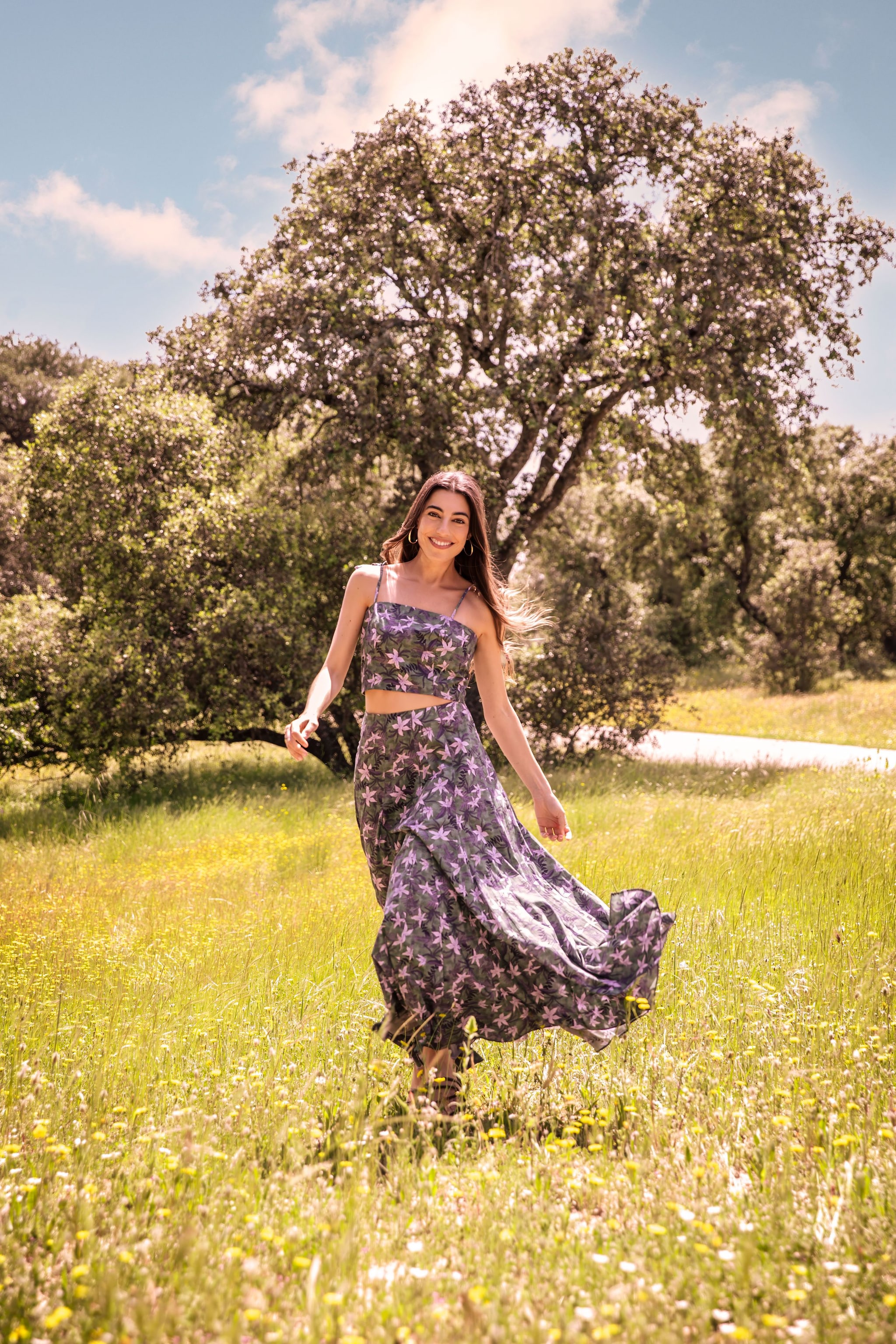 Claudia Ula en el campo