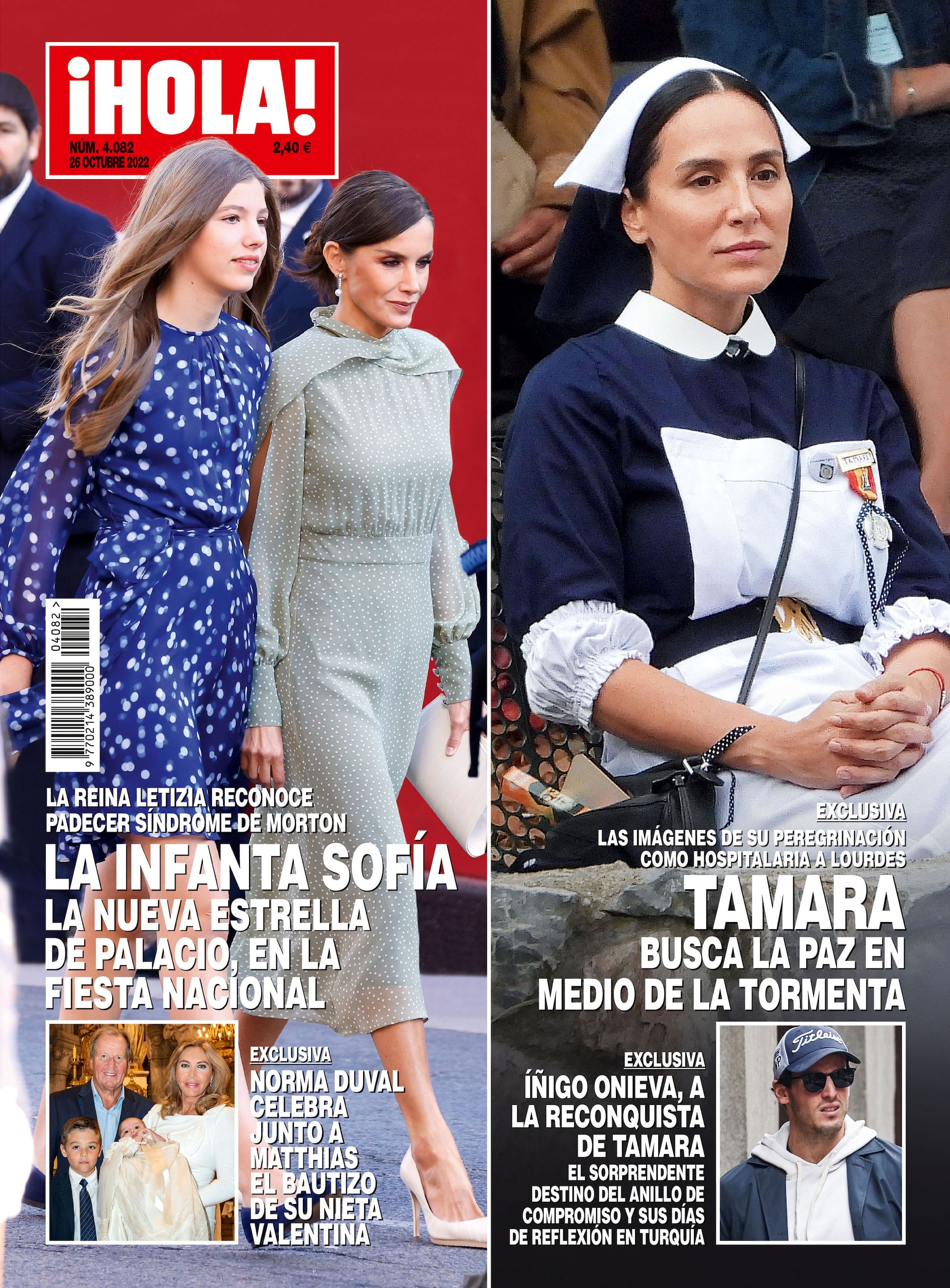 La infanta Sofía con la reina Letizia en una portada de ¡HOLA!