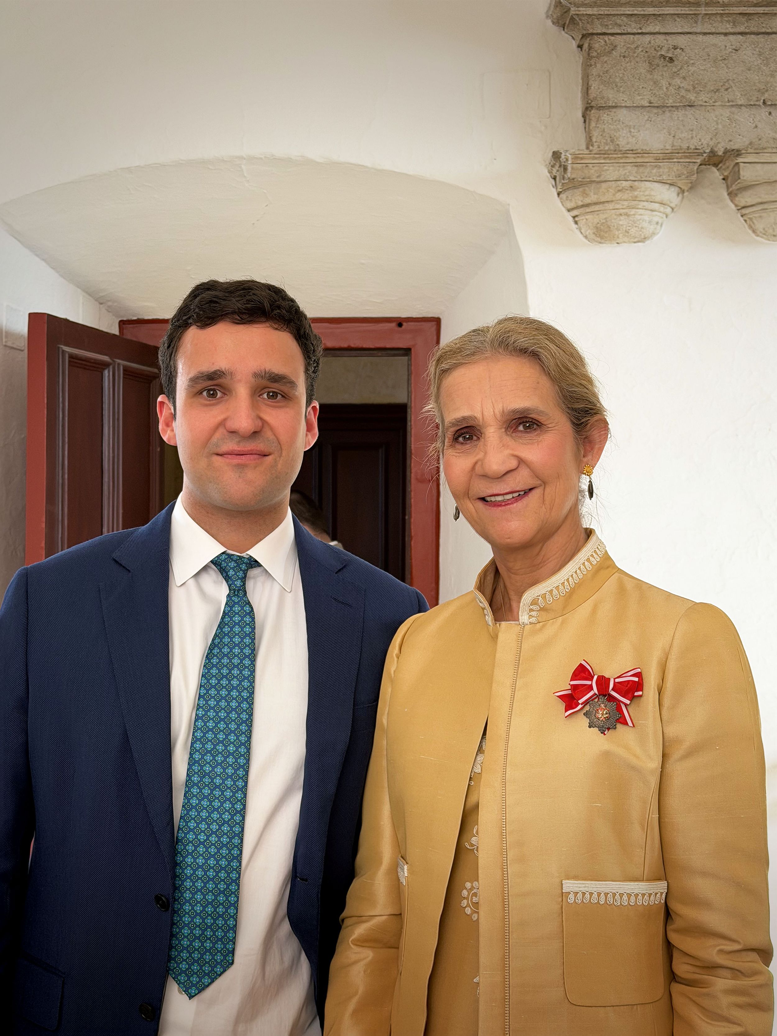 Felipe Juan Froilán con su madre, la infanta Elena